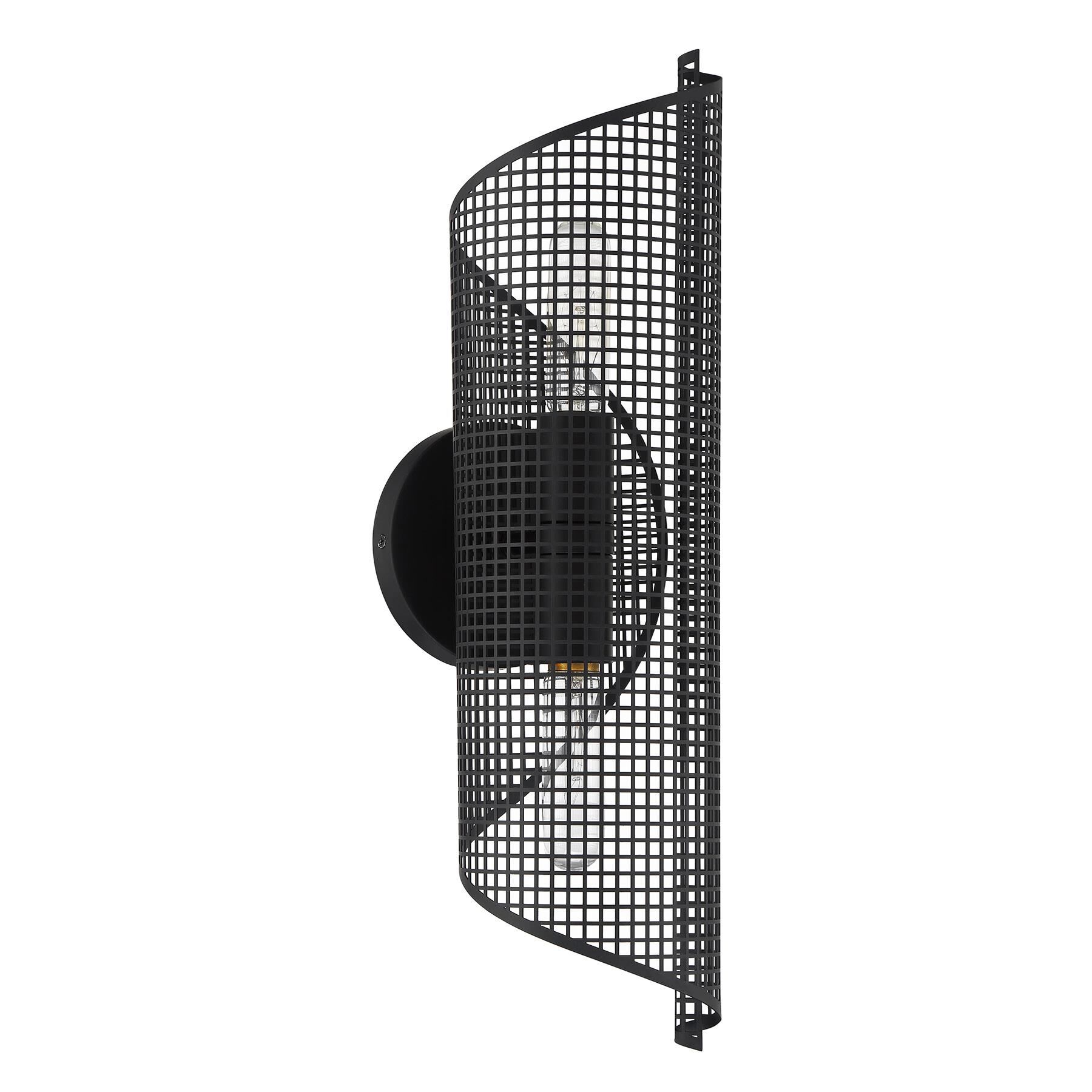 Shown in Matte Black finish and Perforated Metal shade