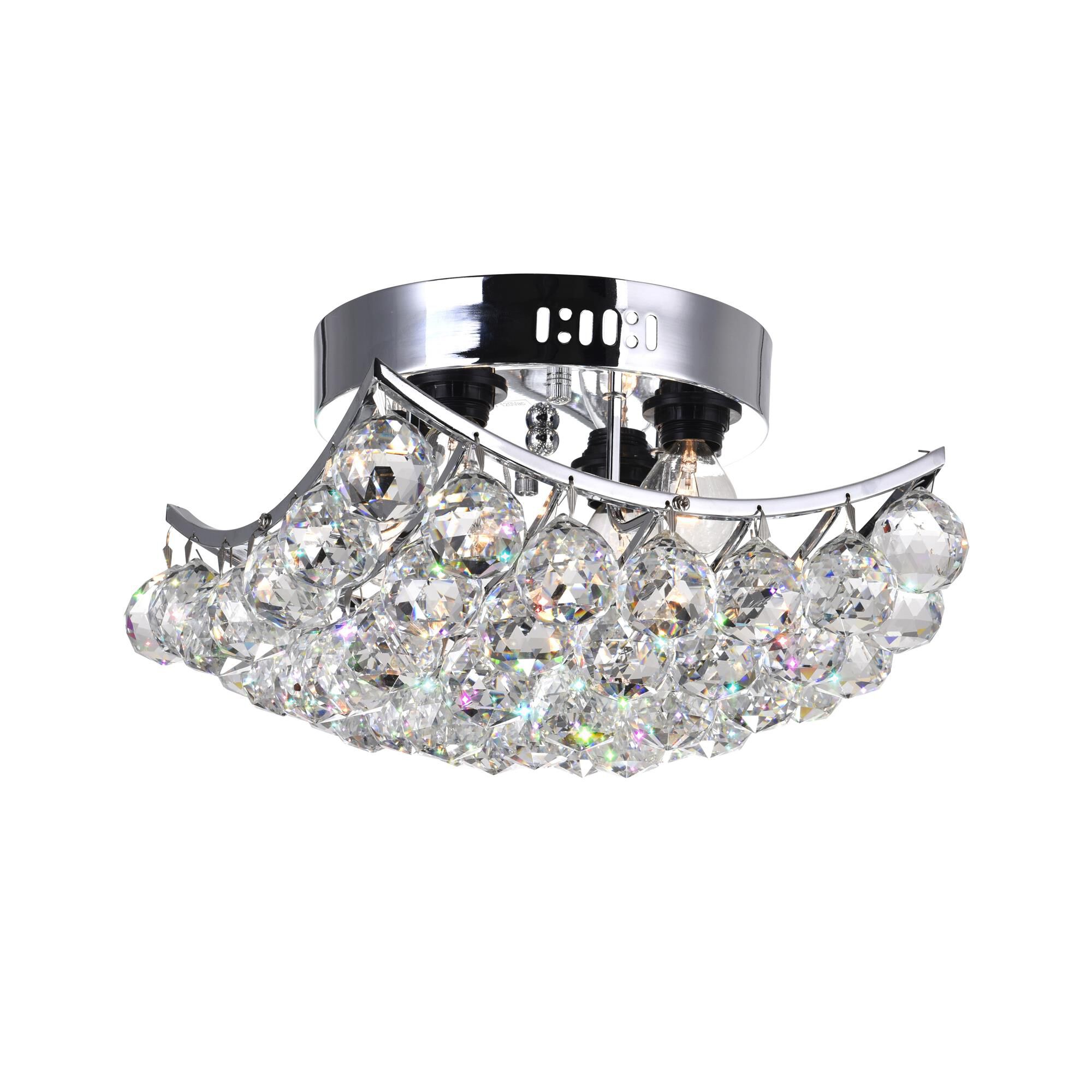 Shown in Chrome finish and K9 Clear crystal