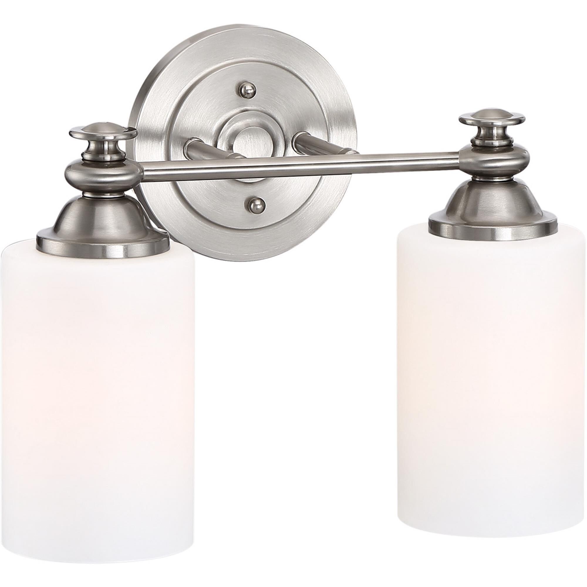 Shown in Brushed Polished Nickel finish and Yes glass and Yes shade and Cylinder accent