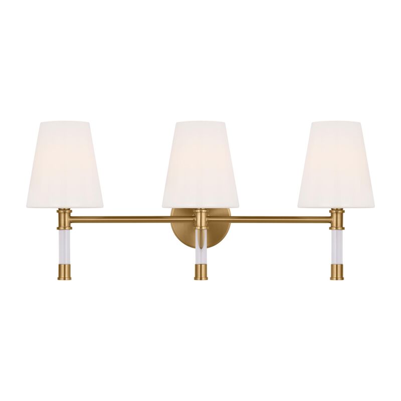 Chapman & Myers Hanover 24 Inch 3 Light Bath Vanity Light by Visual Comfort Studio Collection