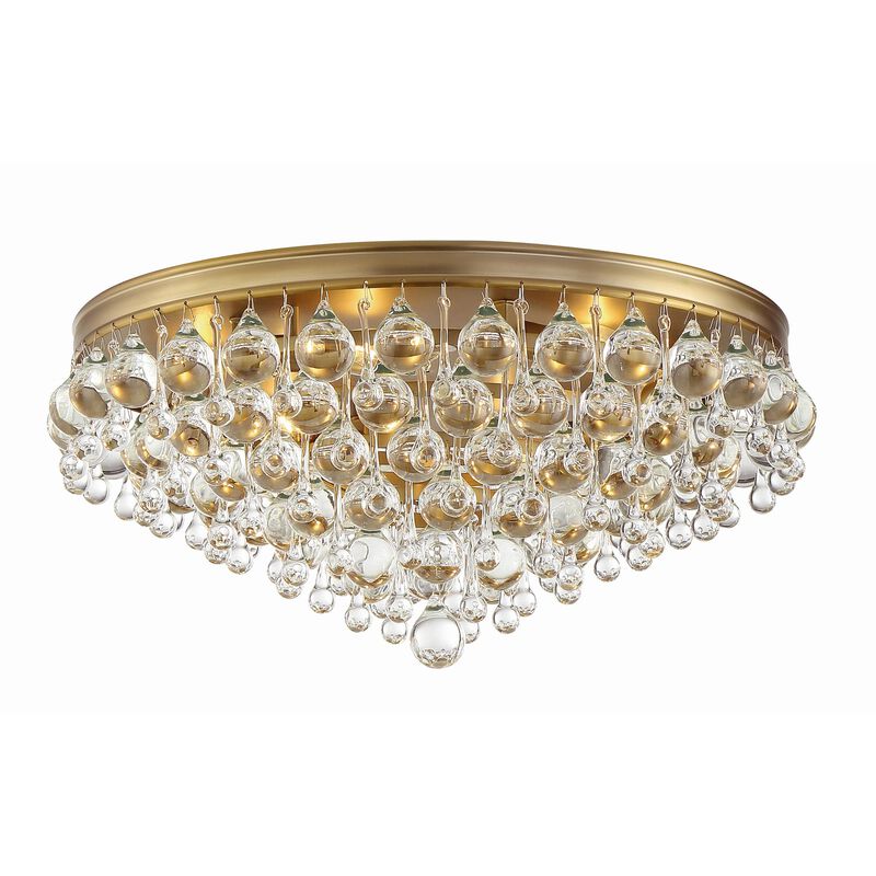 Calypso 20 Inch 6 Light Flush Mount by Crystorama