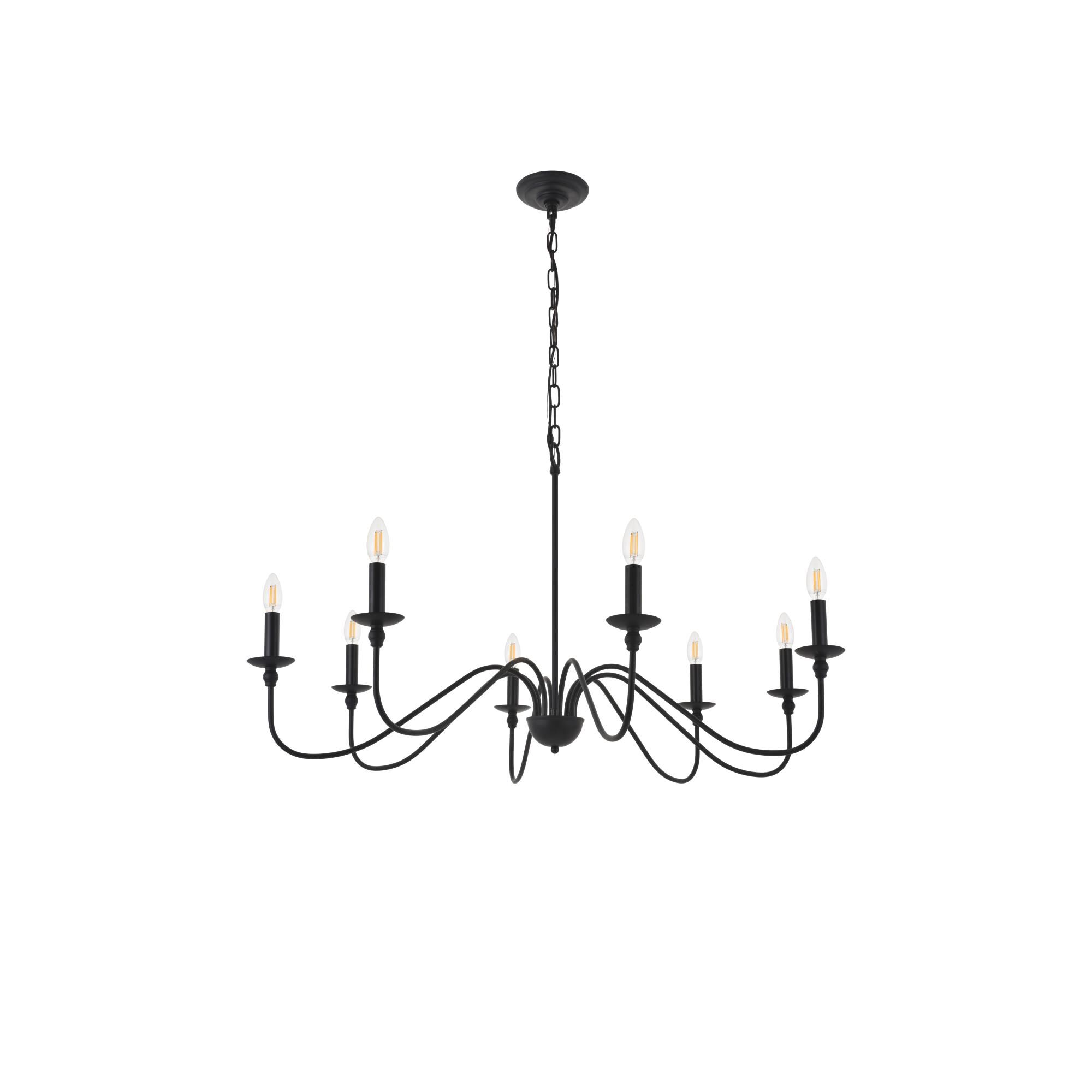 Rohan 42 Inch 8 Light Chandelier by Elegant Lighting