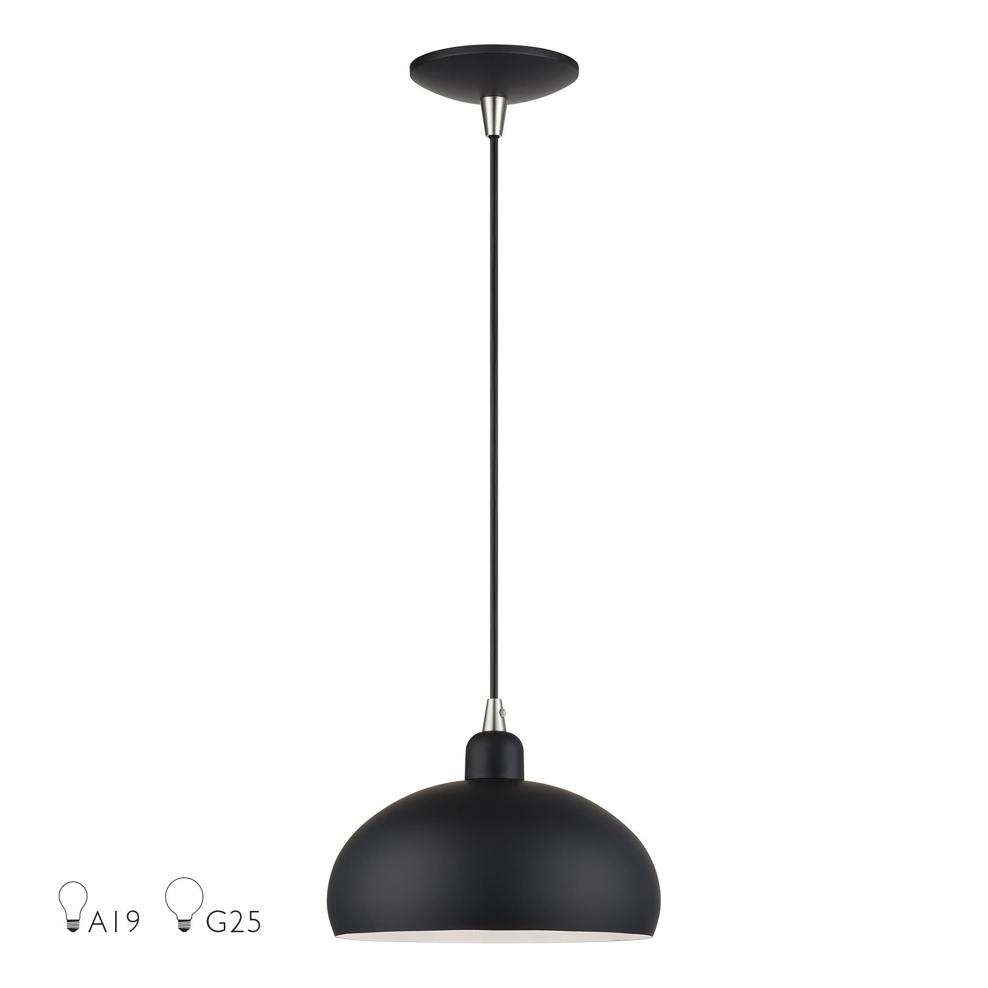 Domma 10 Inch Mini Pendant by Livex Lighting