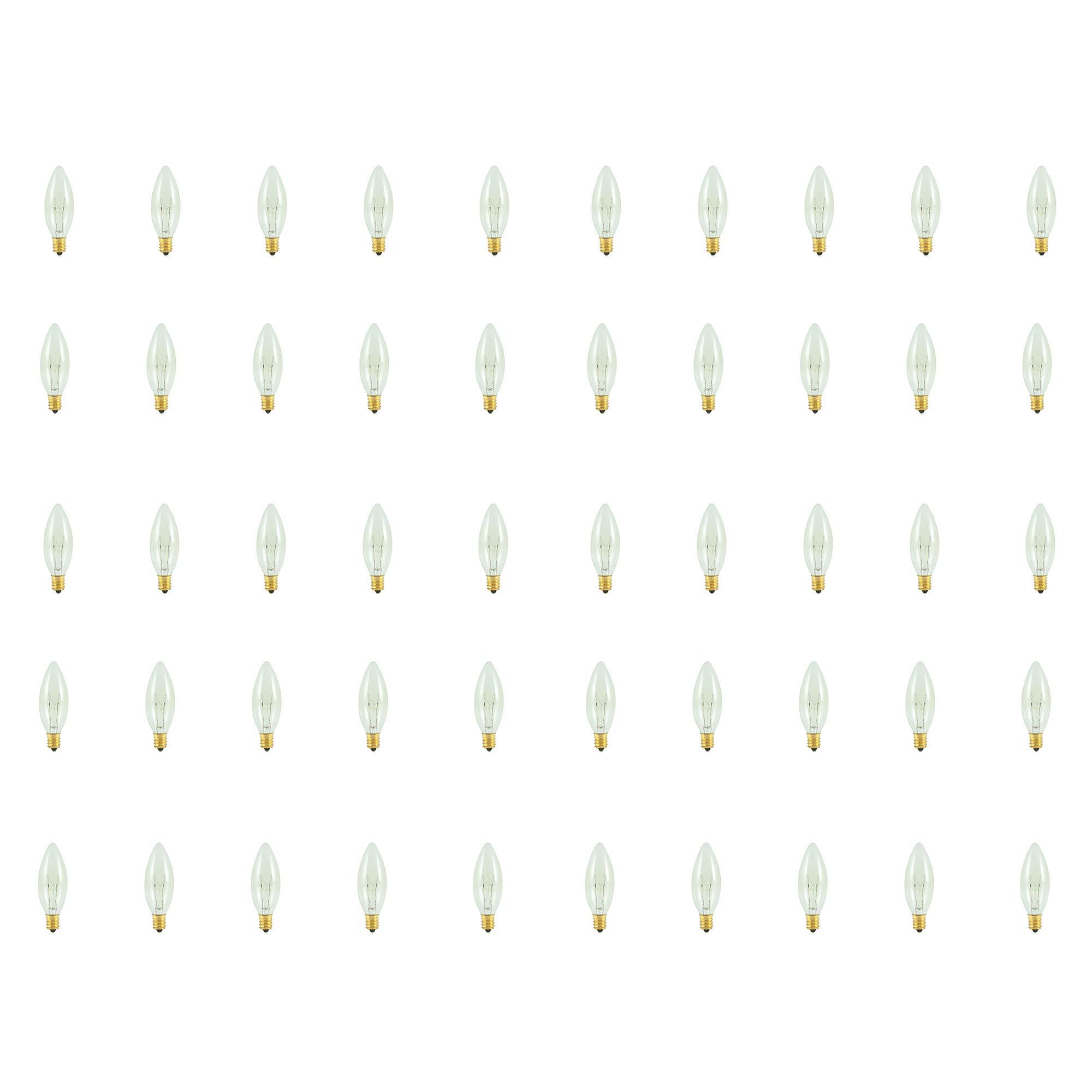 40 Watt 2700K B8 Incandescent Light Bulb,