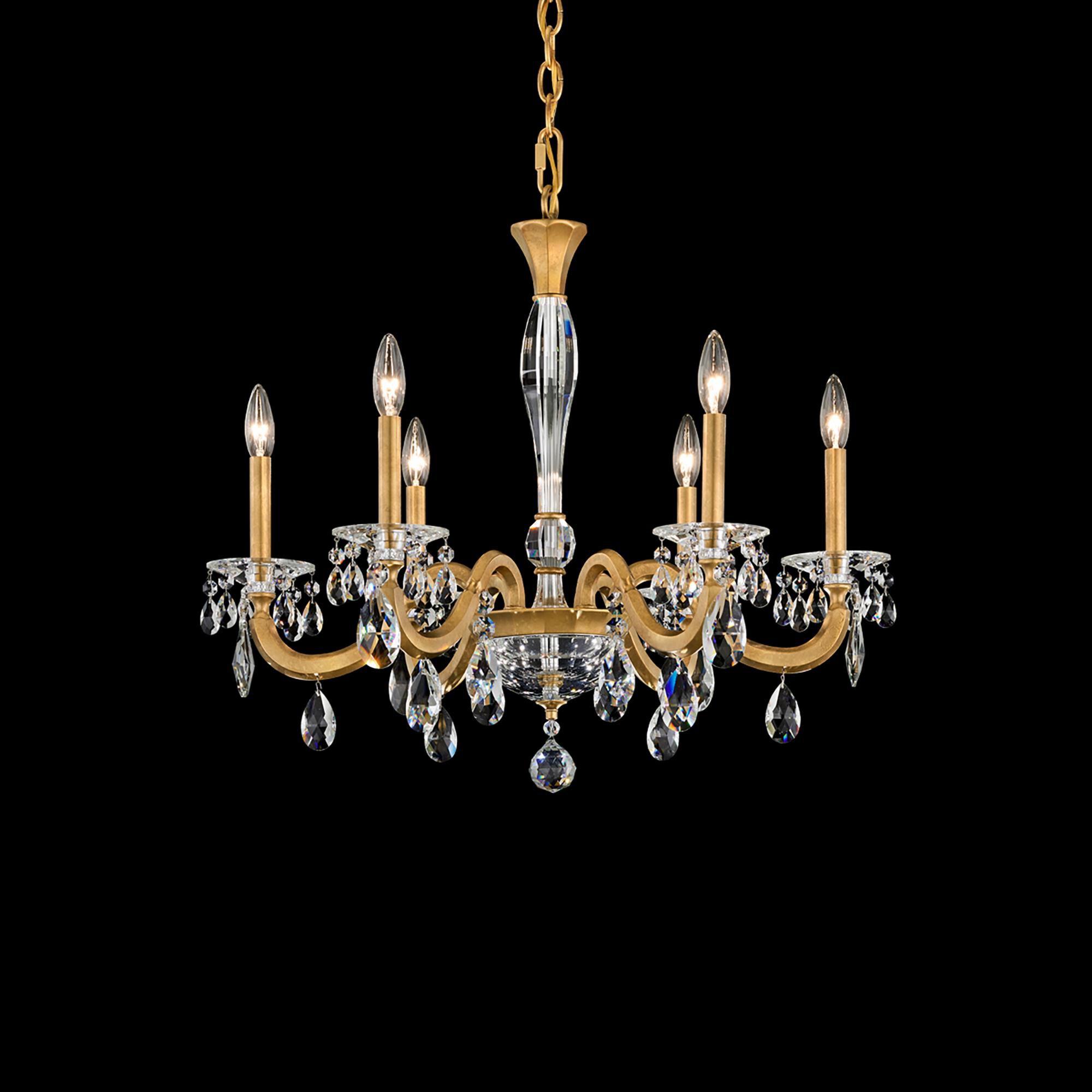 San Marco 28 Inch 6 Light Chandelier by Schonbek
