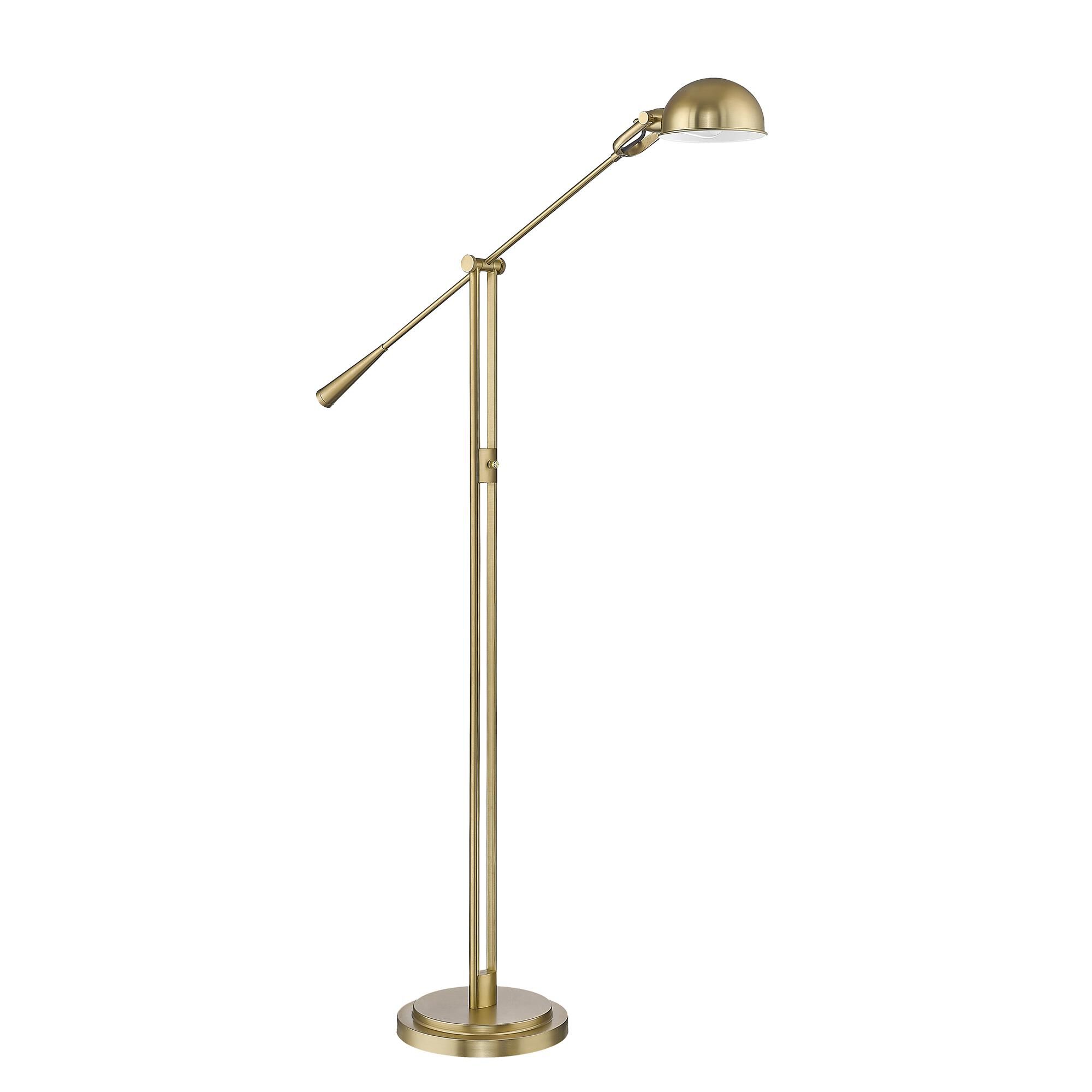 Shown in Heritage Brass finish and Heritage Brass shade