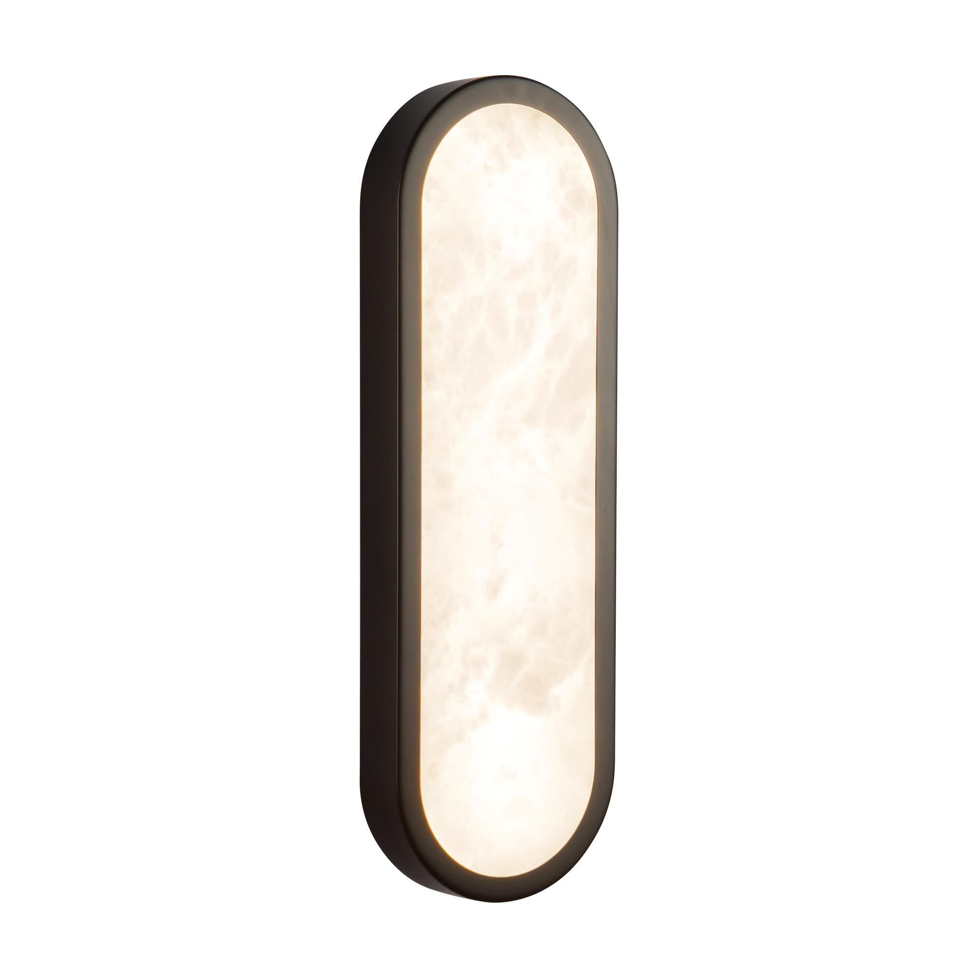 Shown in Matte Black finish and Alabaster glass