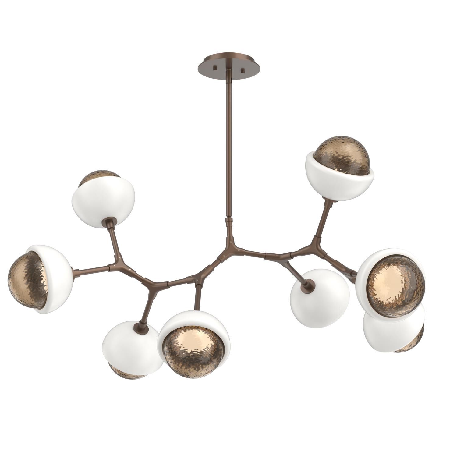 Levi Wilson Cabochon 38 Inch Linear Suspension Light by Hammerton Studio