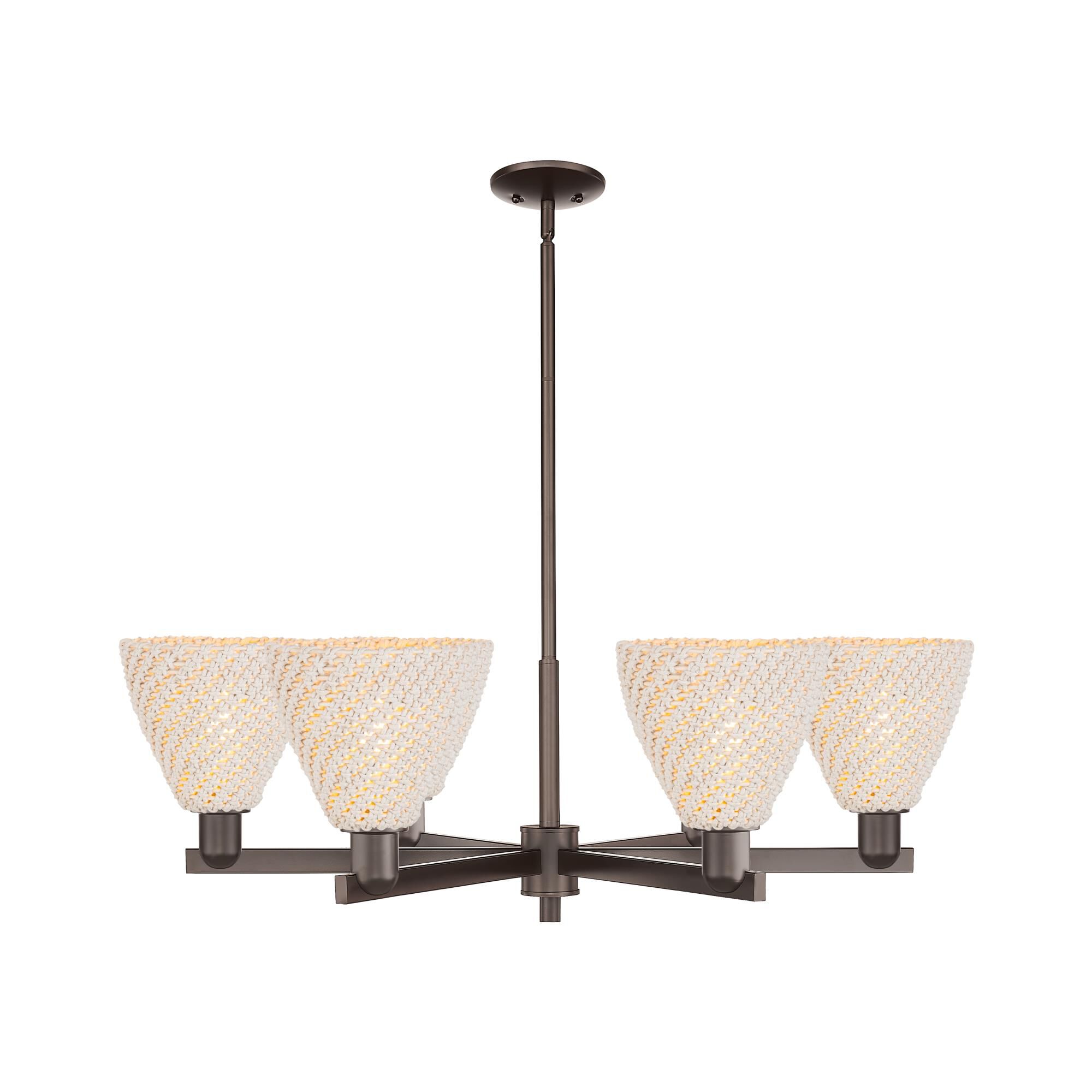 Bruno Marashlian Natural Ballston Dome 24 Inch Chandelier by Innovations Lighting