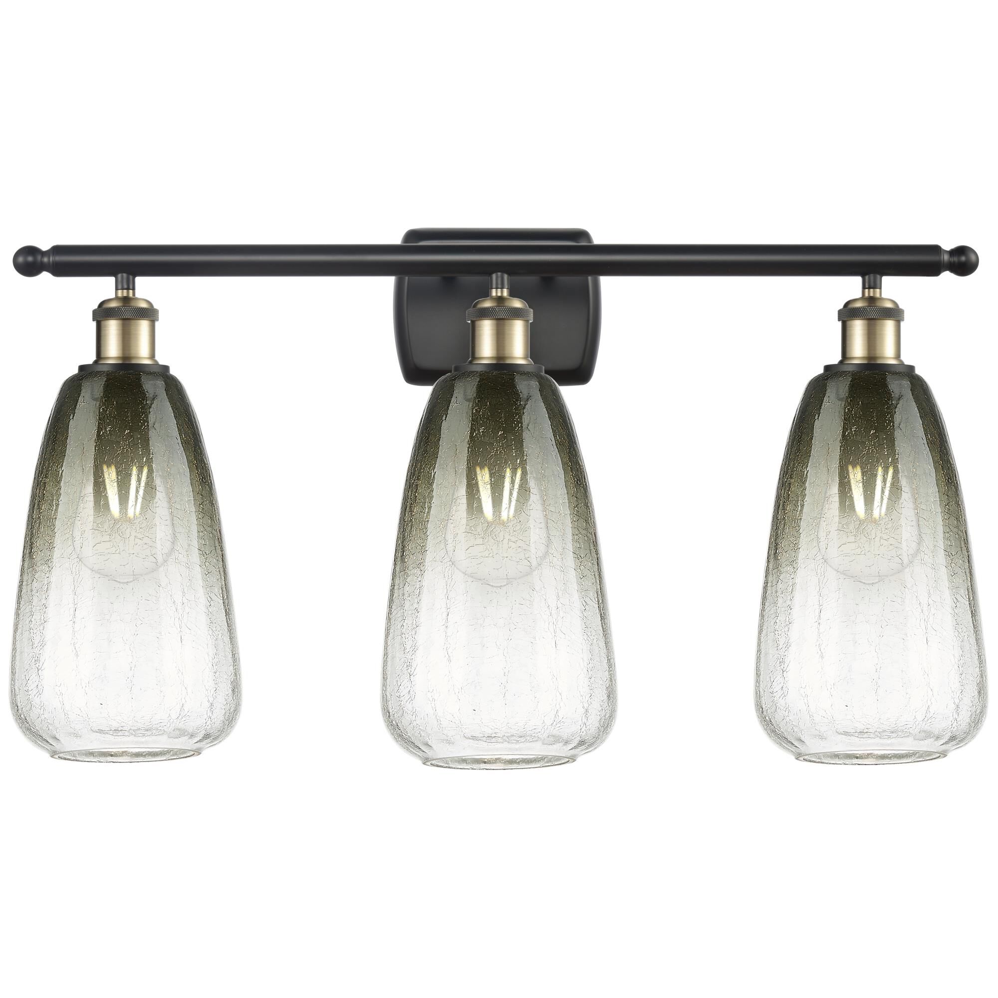 Shown in Black Antique Brass finish and Slate glass