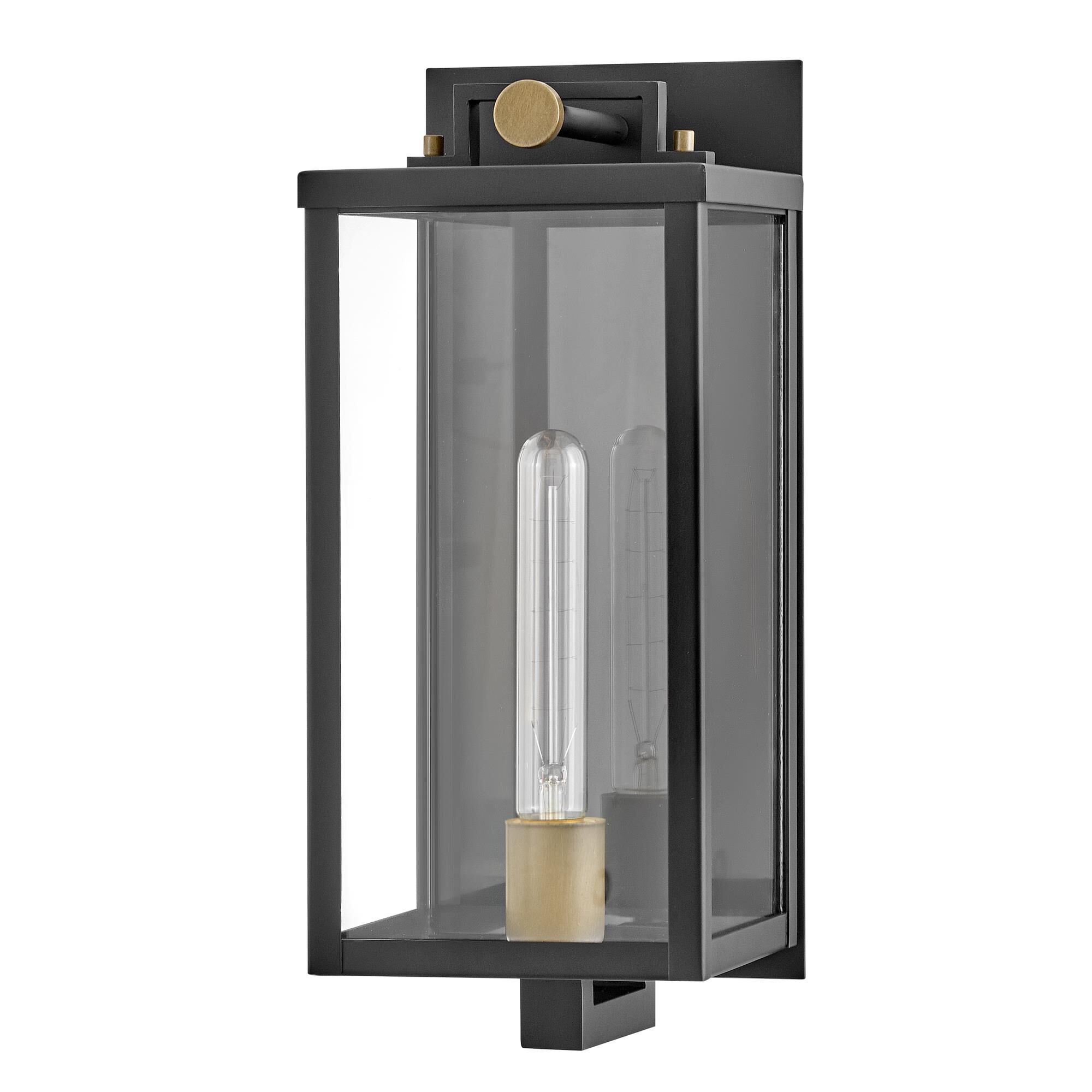 Shown in Black with Burnished Bronze Accents finish and Clear glass