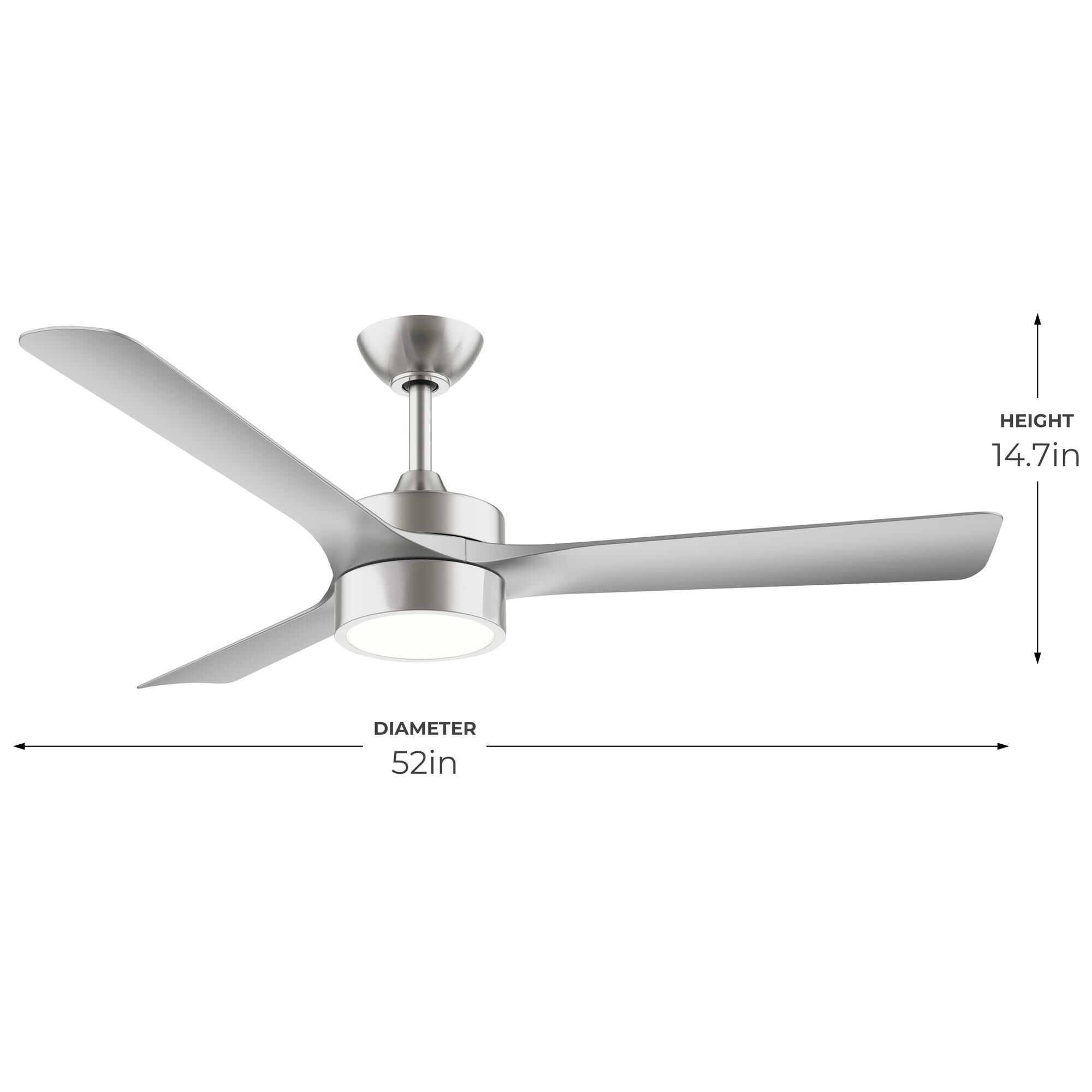 Axion 52 Inch Ceiling Fan with Light Kit by Progress Lighting