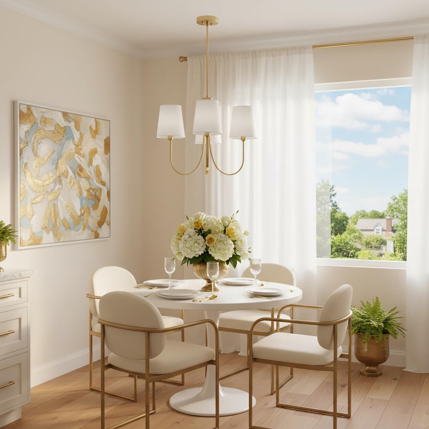 Steven Sabados (S&C) Rhythm 23 Inch 3 Light Chandelier by Artcraft