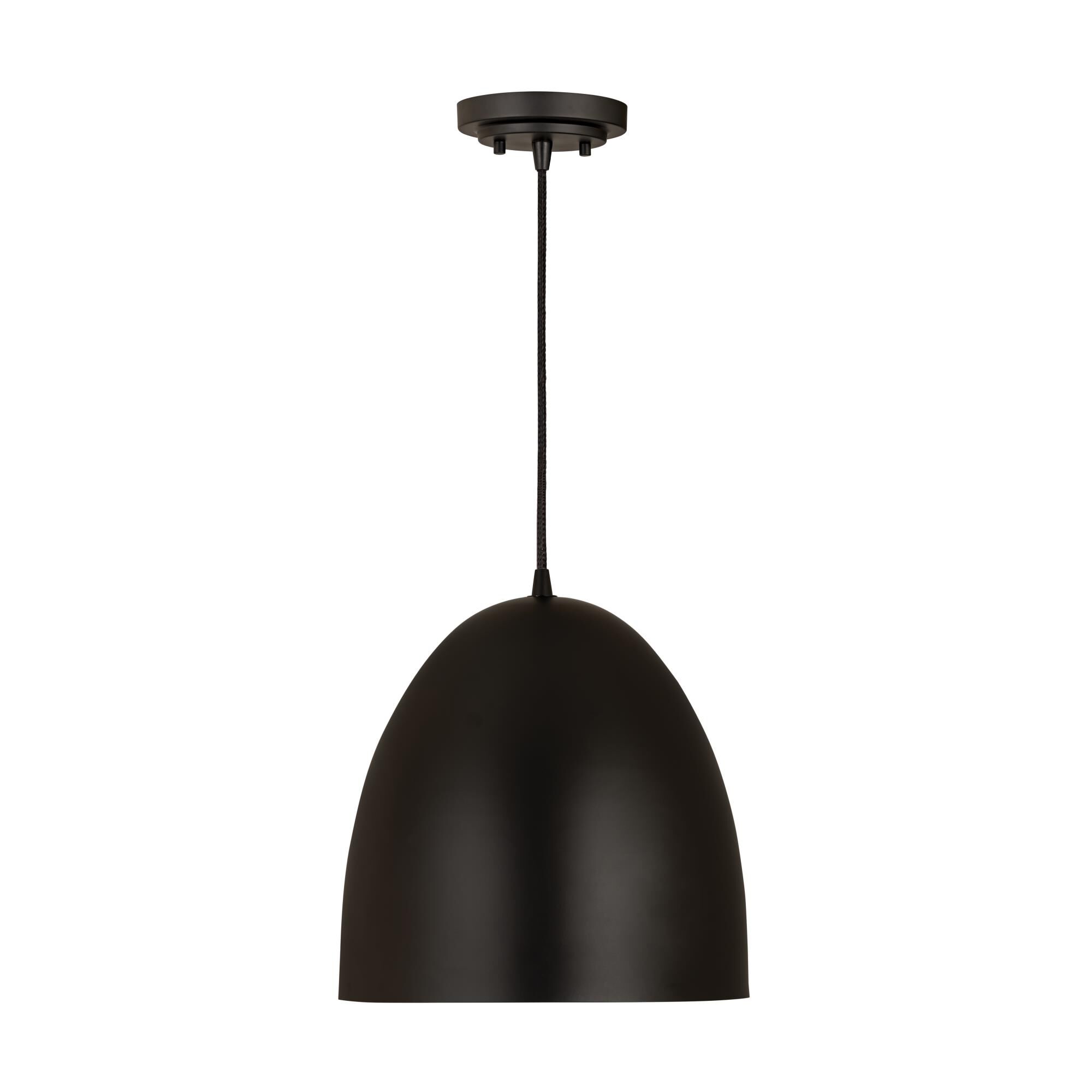 Shown in Matte Black finish and Iron glass and Iron shade