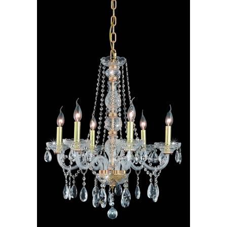 Verona 24 Inch 6 Light Chandelier by Elegant Lighting