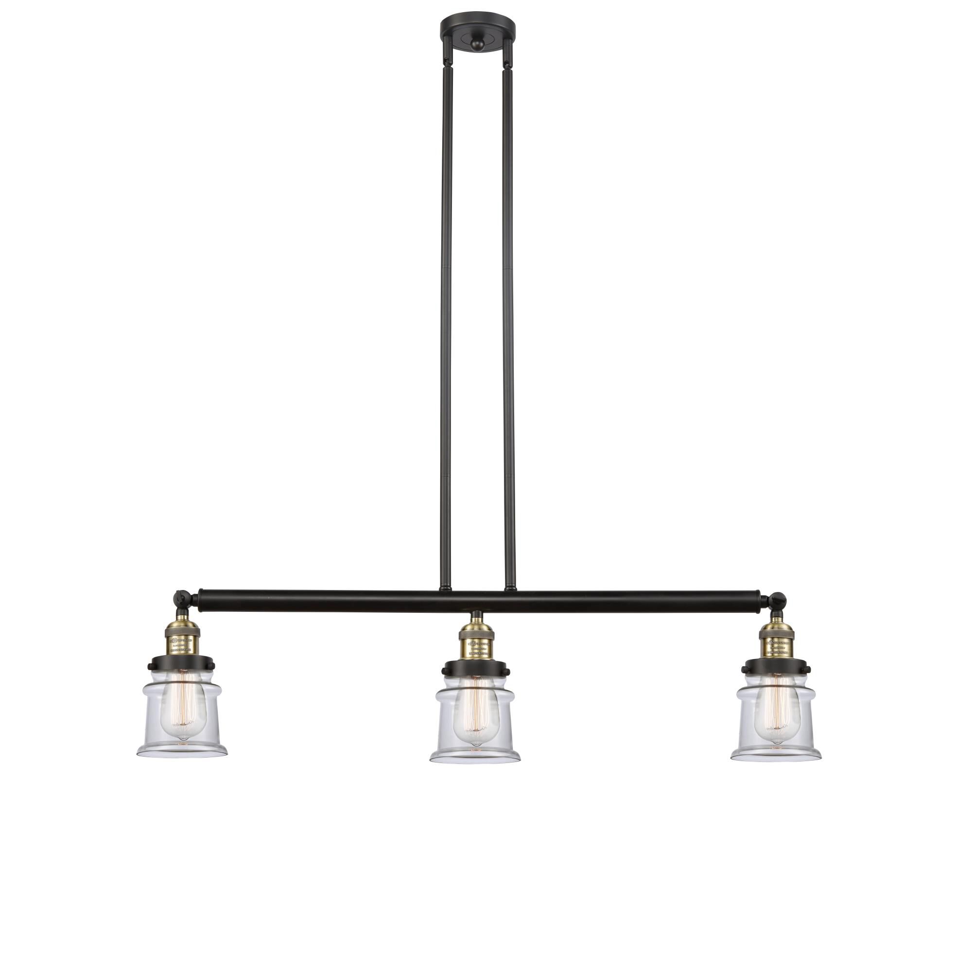 Bruno Marashlian Small Canton 38 Inch 3 Light Linear Suspension Light by Innovations Lighting