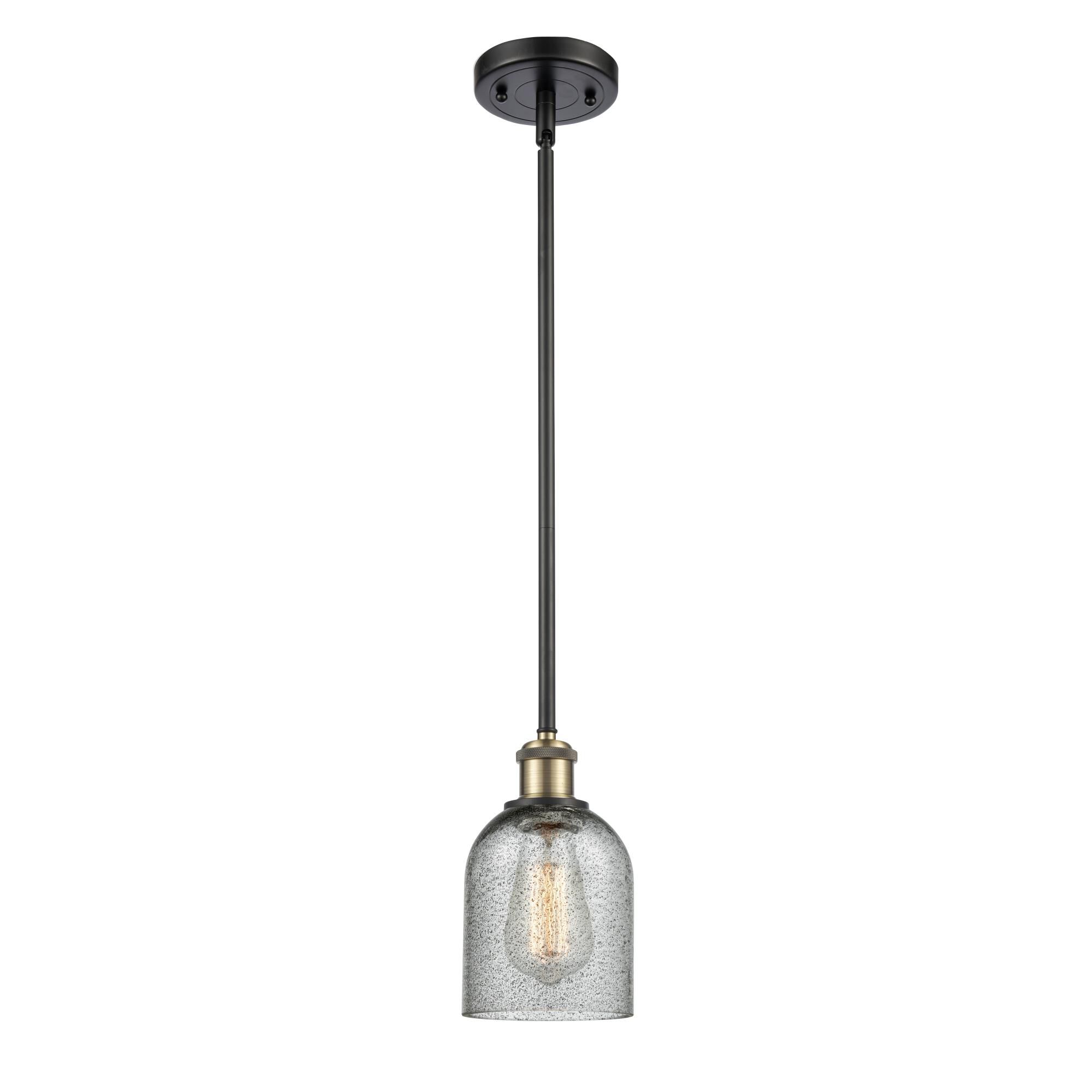 Shown in Black Antique Brass finish and Bell glass and Glass shade