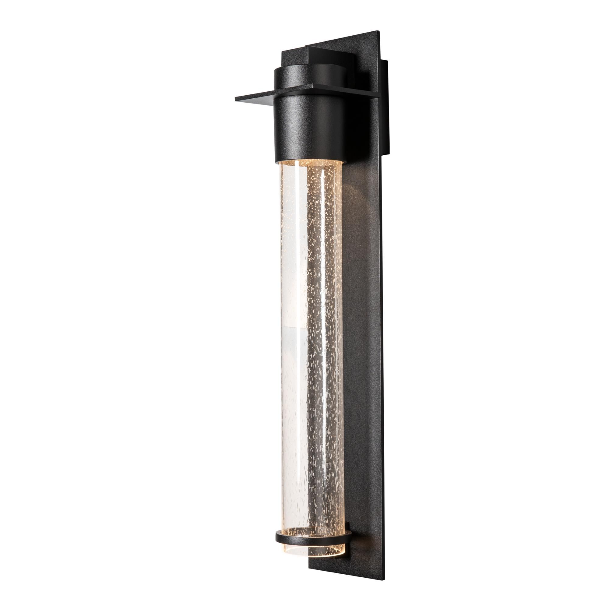 Shown in Coastal Black finish and Clear Seeded glass