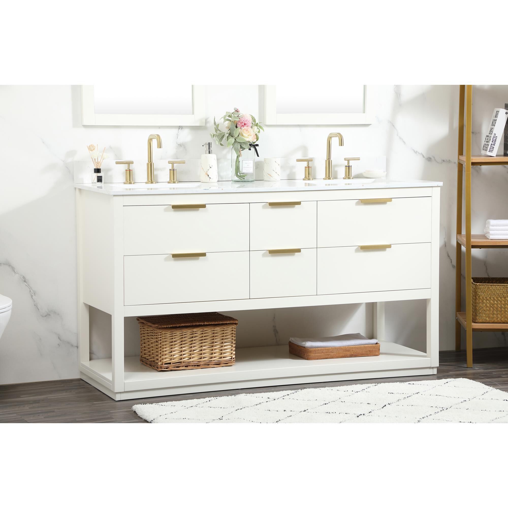 Larkin 60 Inch Bath Vanity by Elegant Decor