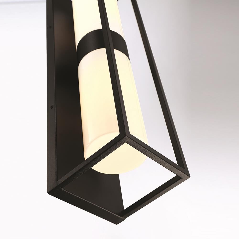 Shown in Satin Black finish and Glass shade