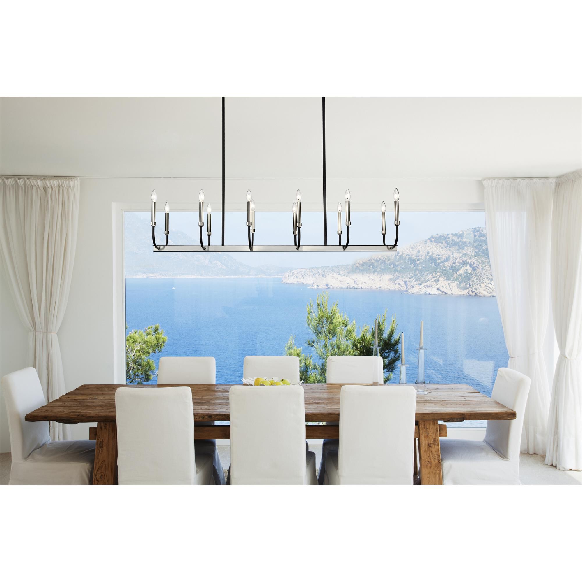 Shown in Matte Black + Brushed Nickel finish and --- glass and --- shade