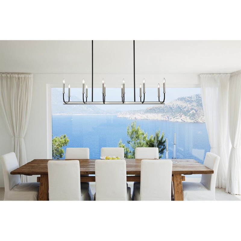 Haylie 56 Inch 12 Light Linear Suspension Light by Z-Lite