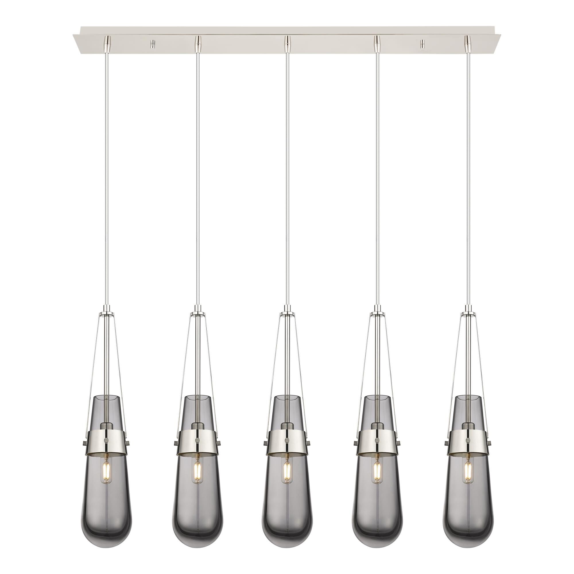 Bruno Marashlian Milan 36 Inch 5 Light Linear Suspension Light by Innovations Lighting
