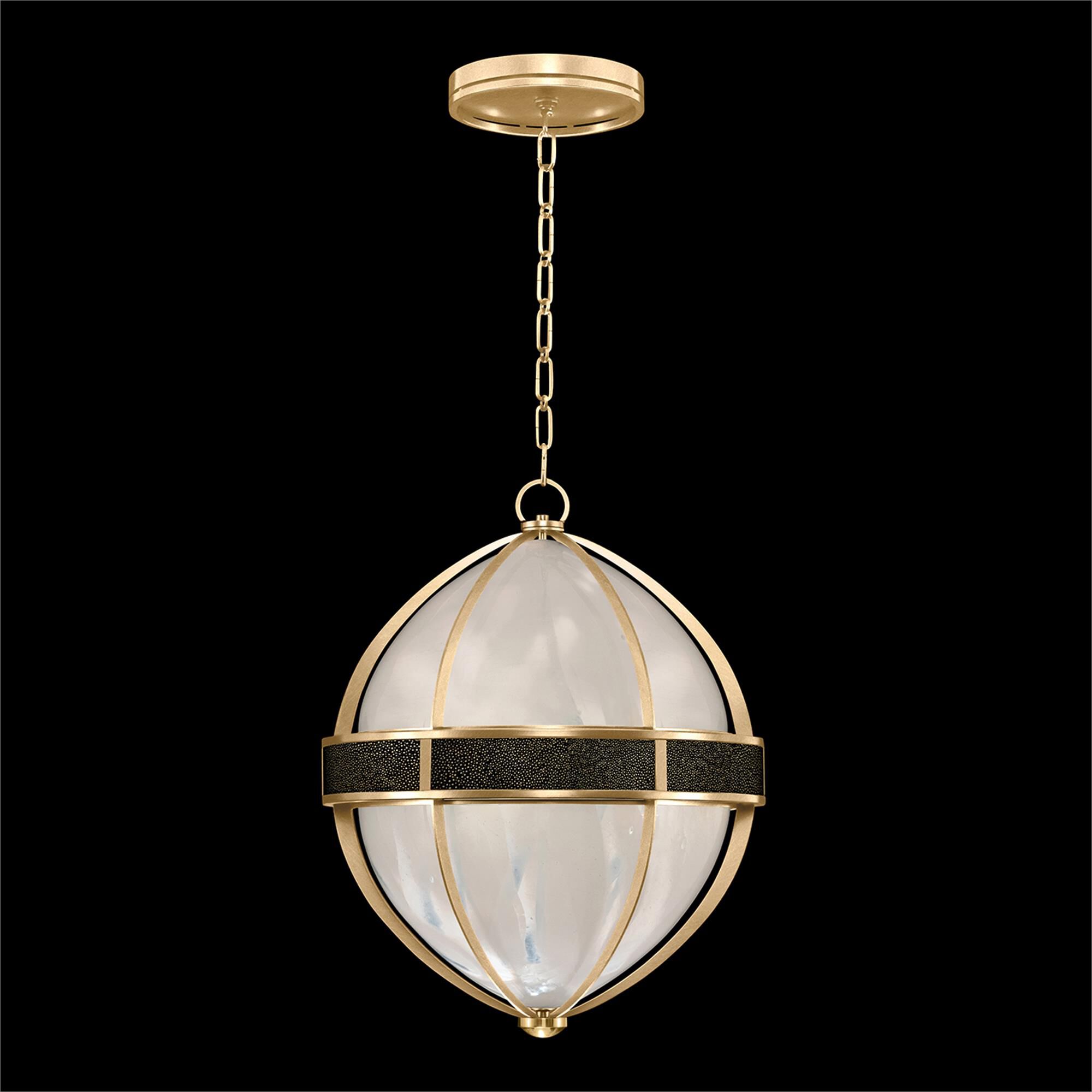 Shown in Gold Leaf and Brass  finish and Black Knight accent