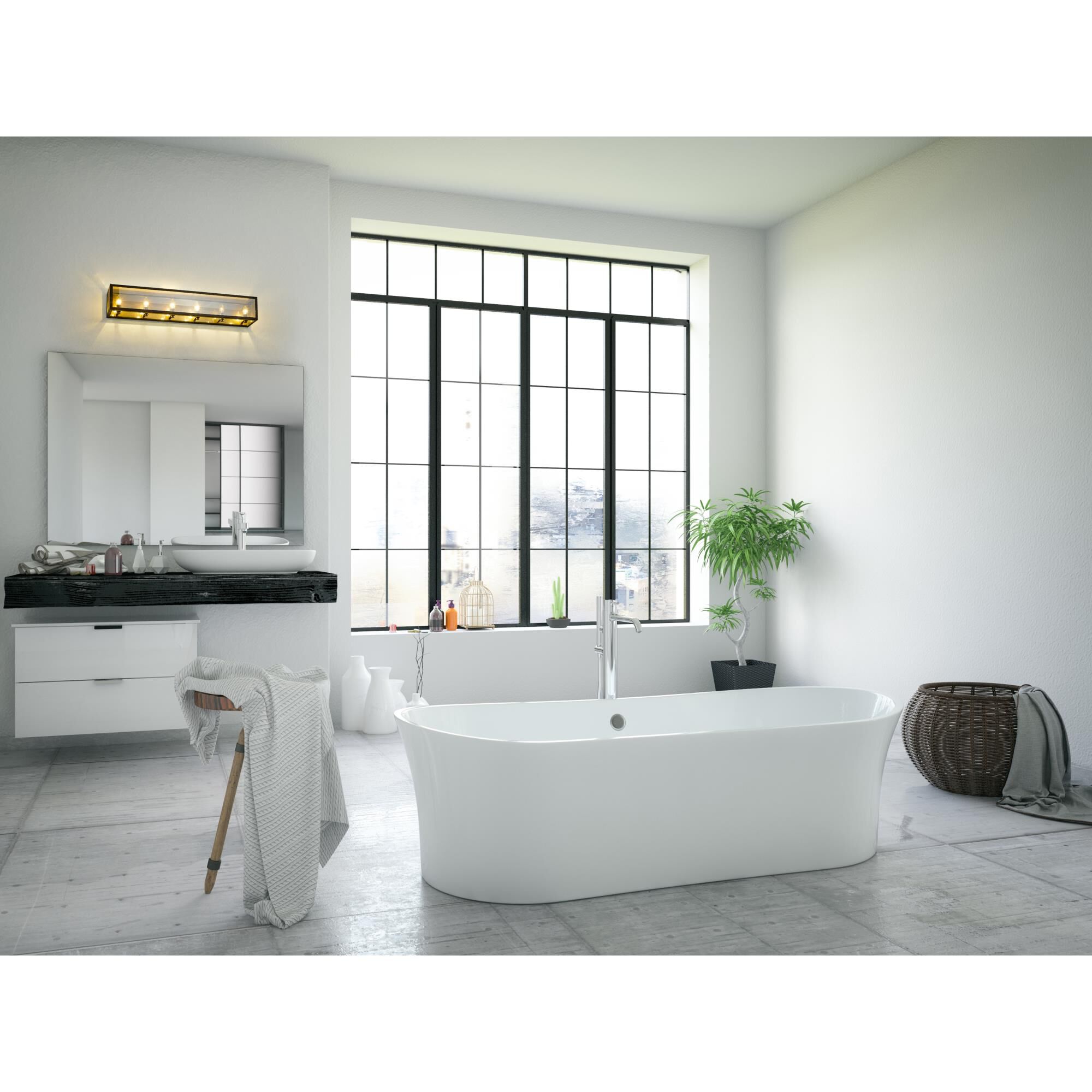 Infinity 36 Inch 6 Light Bath Vanity Light by Z-Lite