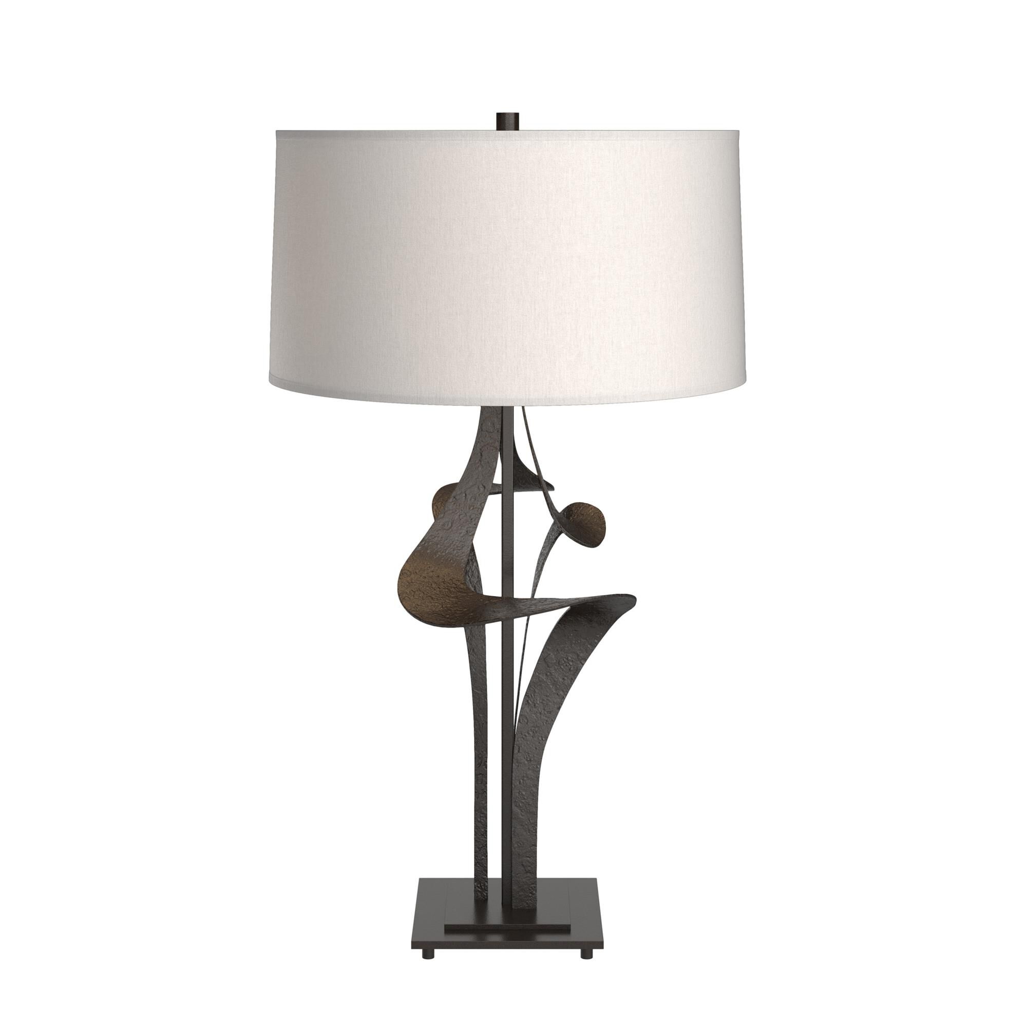 Shown in Oil Rubbed Bronze finish and Flax shade