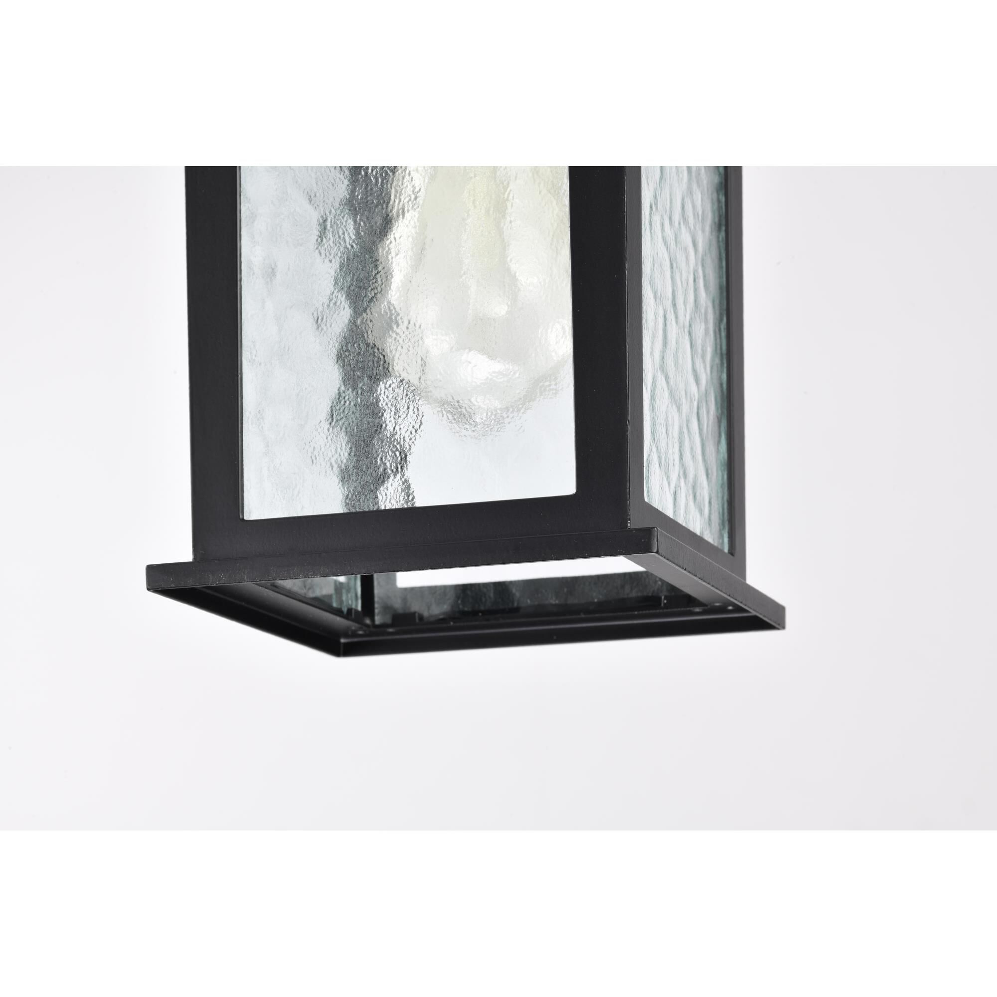 Shown in Matte Black finish and Water glass and Clear Water shade