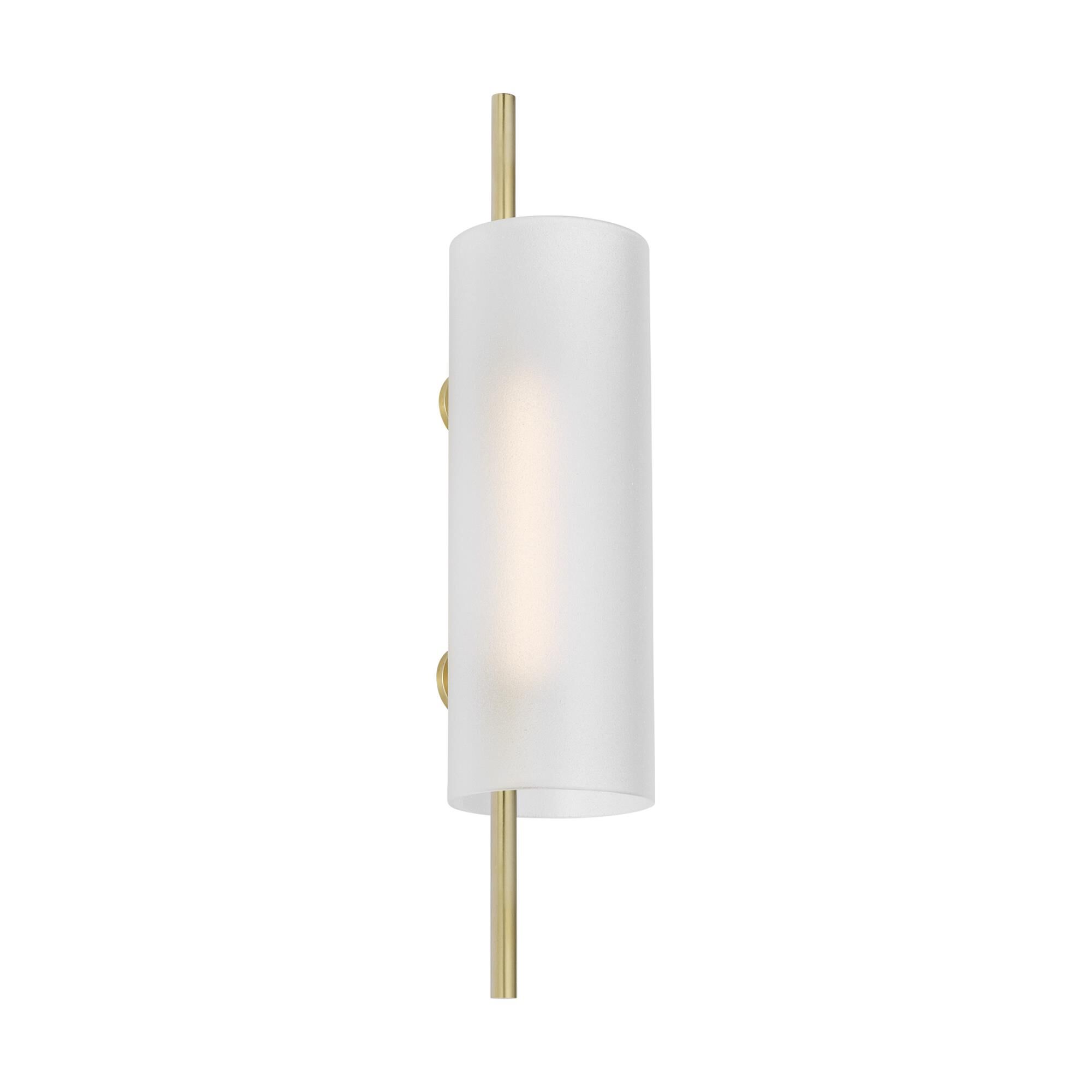 Shown in Hand-Rubbed Antique Brass finish and Etched glass