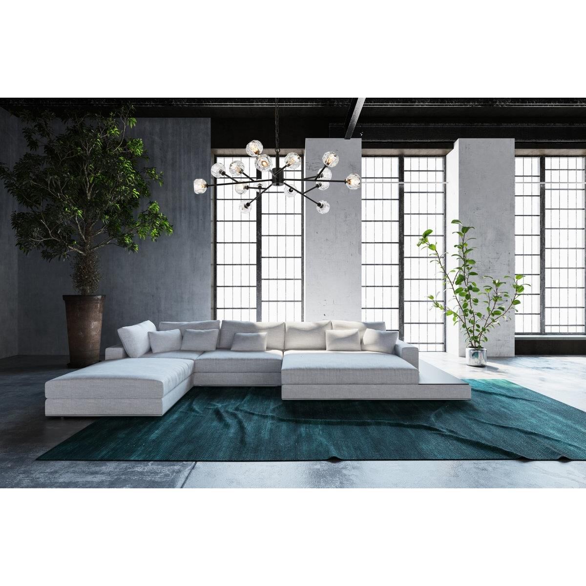 Shown in Black  finish and RC Clear crystal and Clear glass