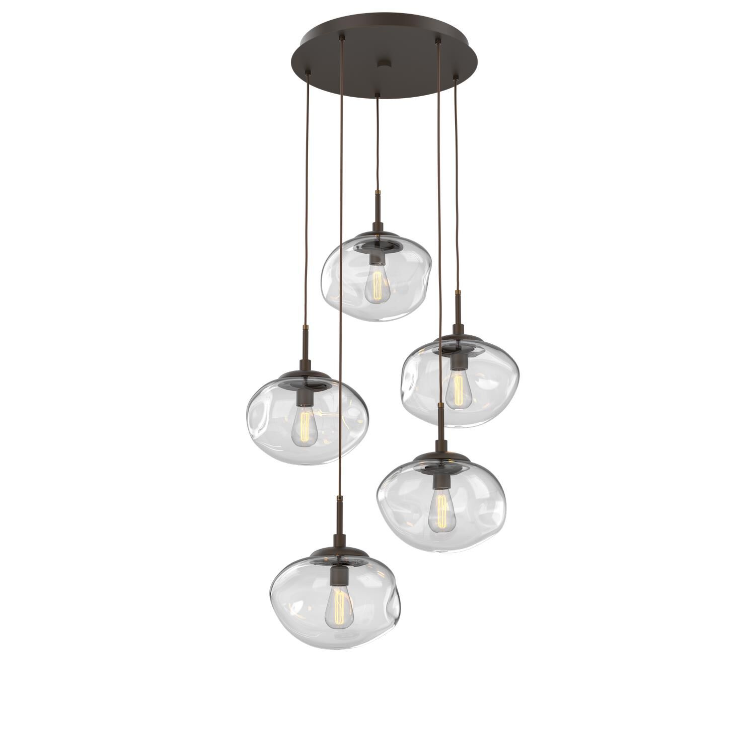 Levi Wilson Nebula 24 Inch 5 Light Multi Light Pendant by Hammerton Studio