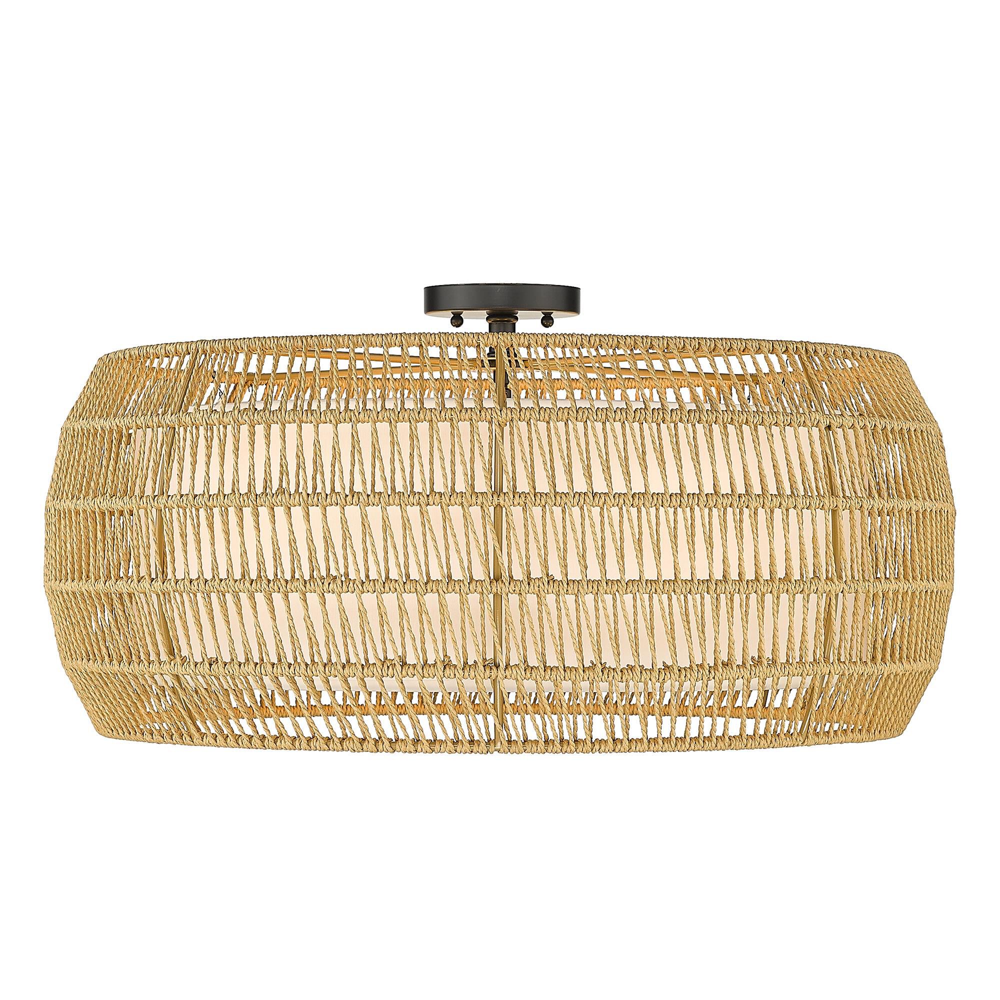 Everly Semi Flush Mount by Golden Lighting