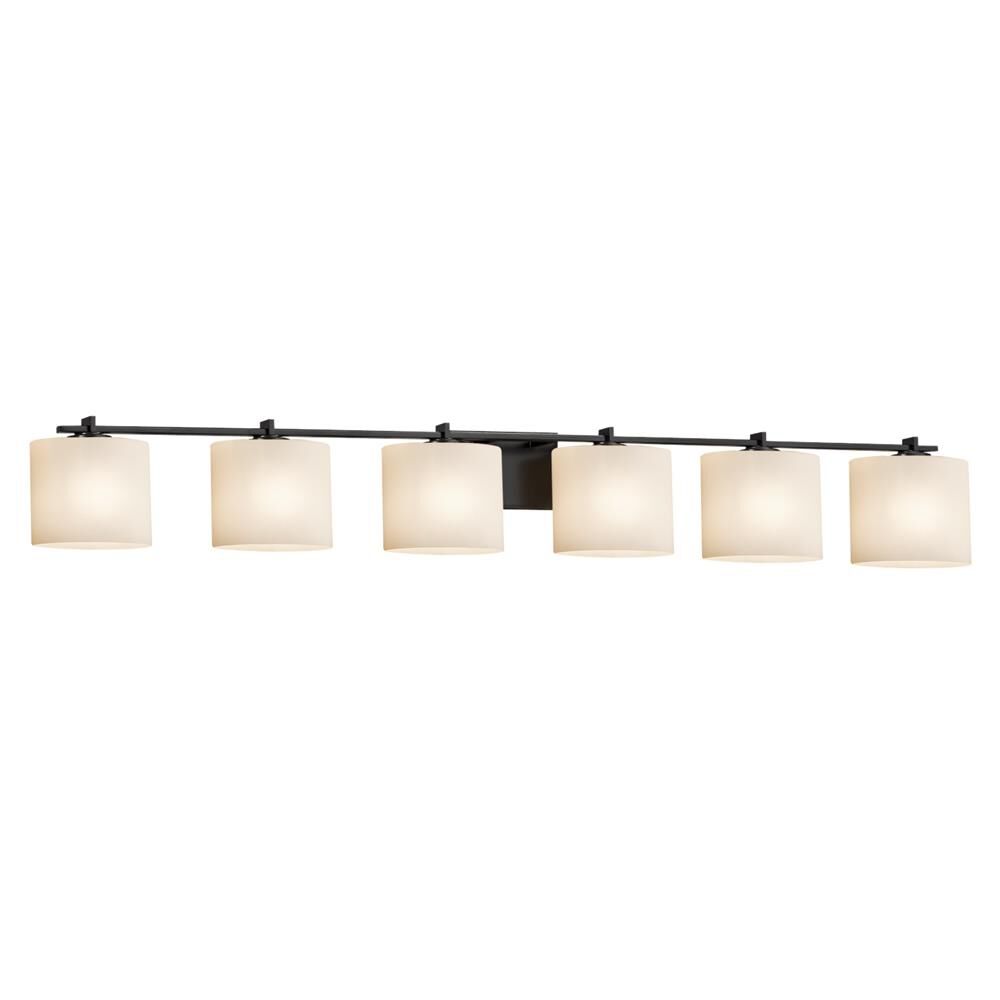 Fusion 56 Inch 6 Light Bath Vanity Light by Justice Design Group