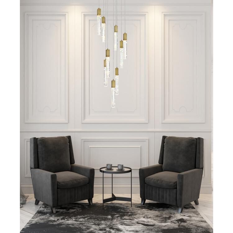 Aurora 24 Inch Multi Light Pendant by Elegant Lighting