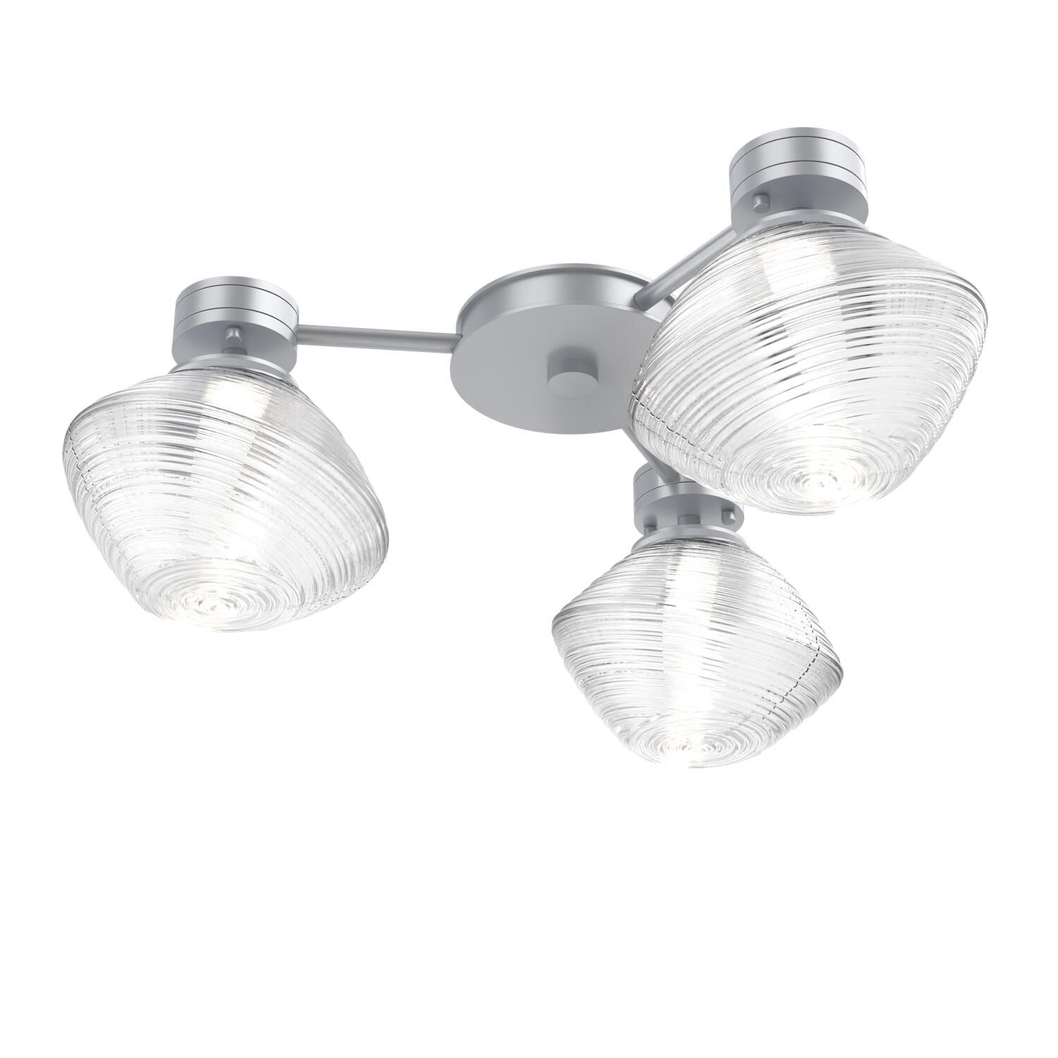 Shown in Classic Silver finish and Clear glass