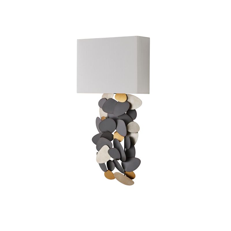 Hiroshi Koshitaka Moon 14 Inch Wall Sconce by Currey and Company