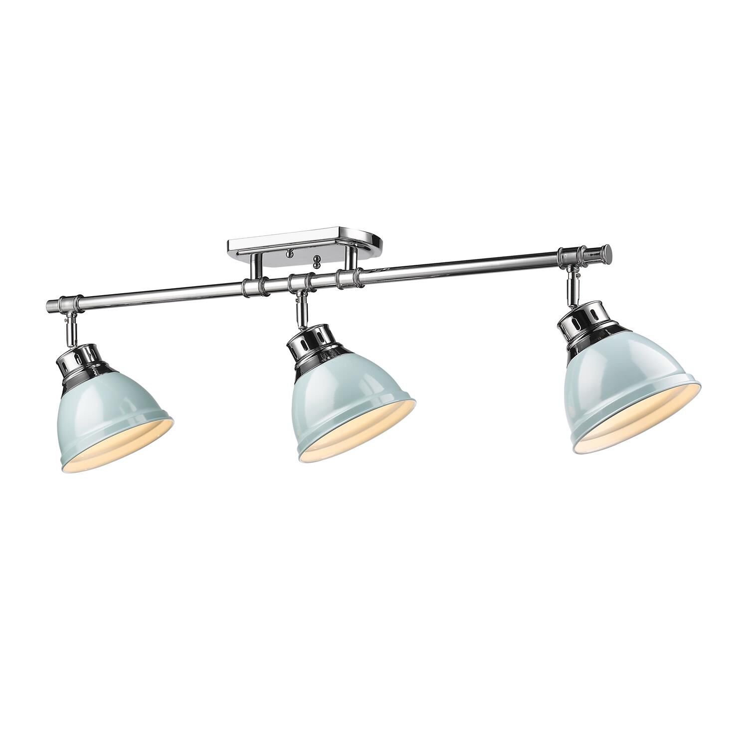 Shown in Chrome finish and Seafoam shade