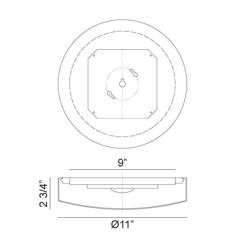 Zelle 1 Light LED Flush Mount by Matteo Lighting