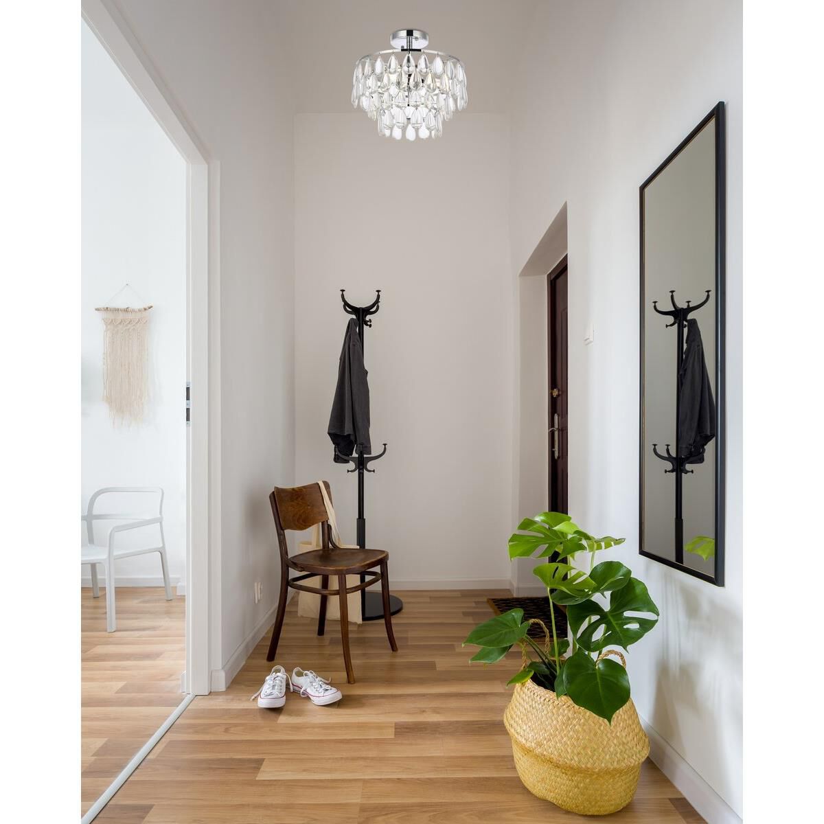 Mila 14 Inch 3 Light Flush Mount by Elegant Lighting