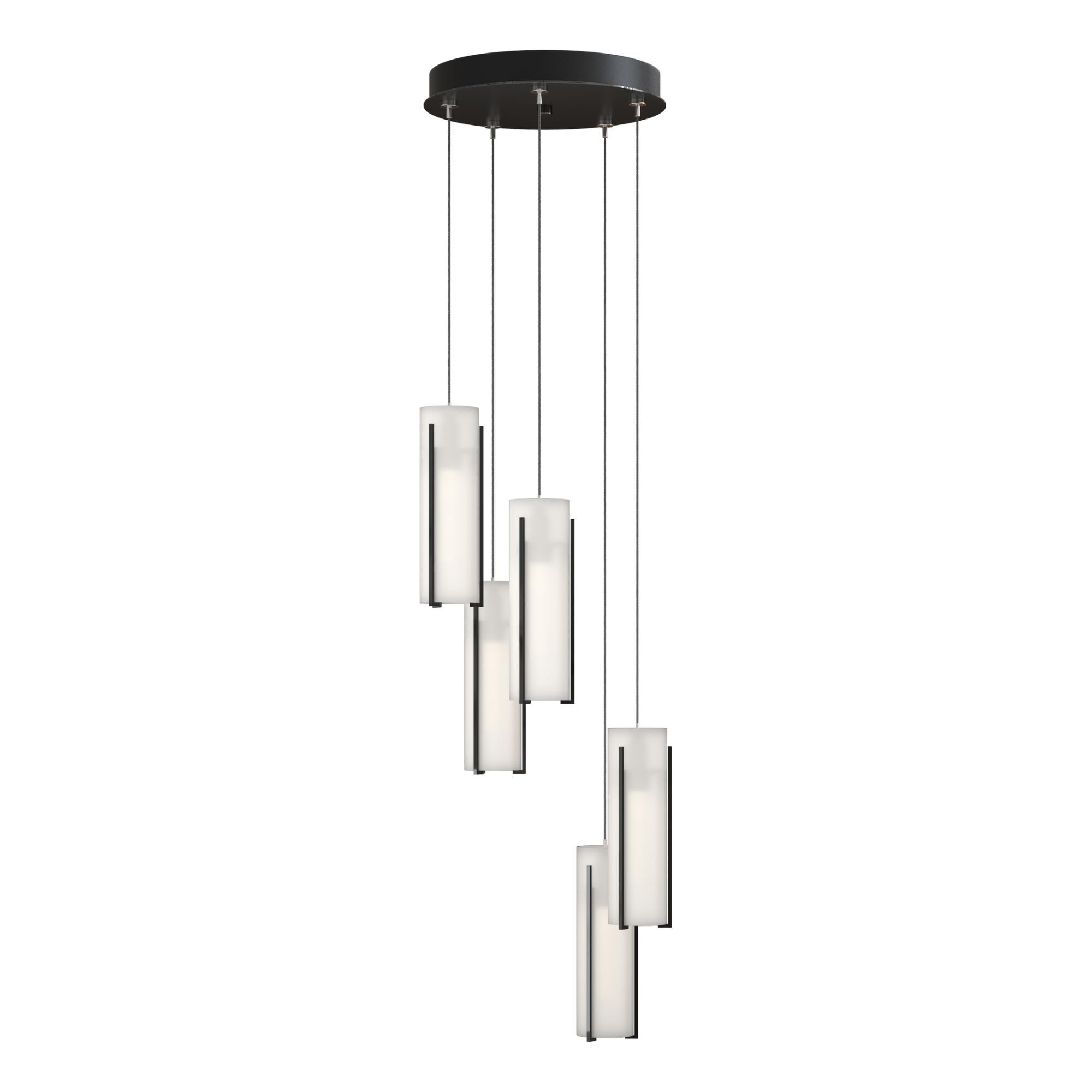 Exos Glass 14 Inch Multi Light Pendant by Hubbardton Forge