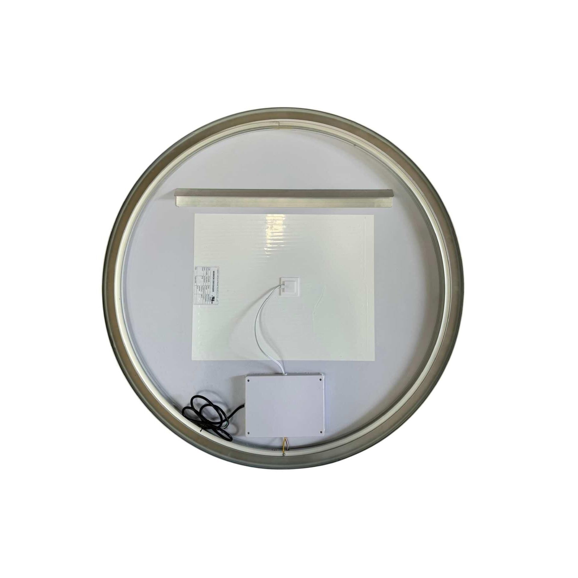 Harmoni 39 Inch Round LED Lighted Mirror by Elegant Decor