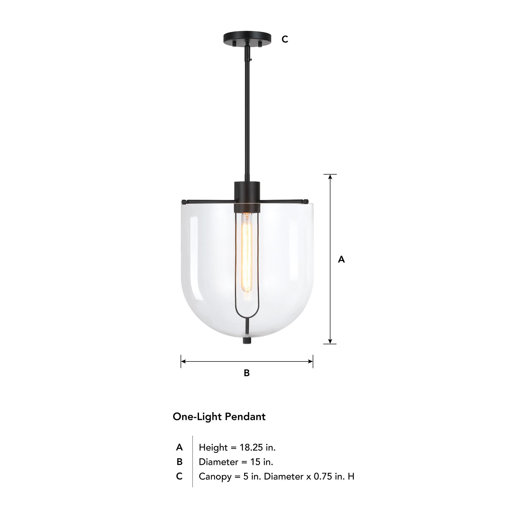 Shown in Matte Black finish and Clear glass