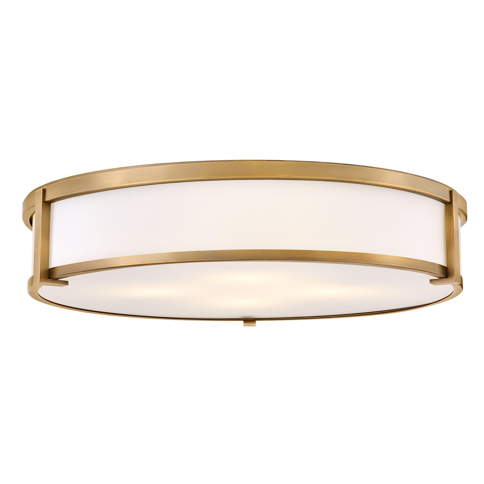 Shown in Brushed Bronze finish and Etched Opal glass
