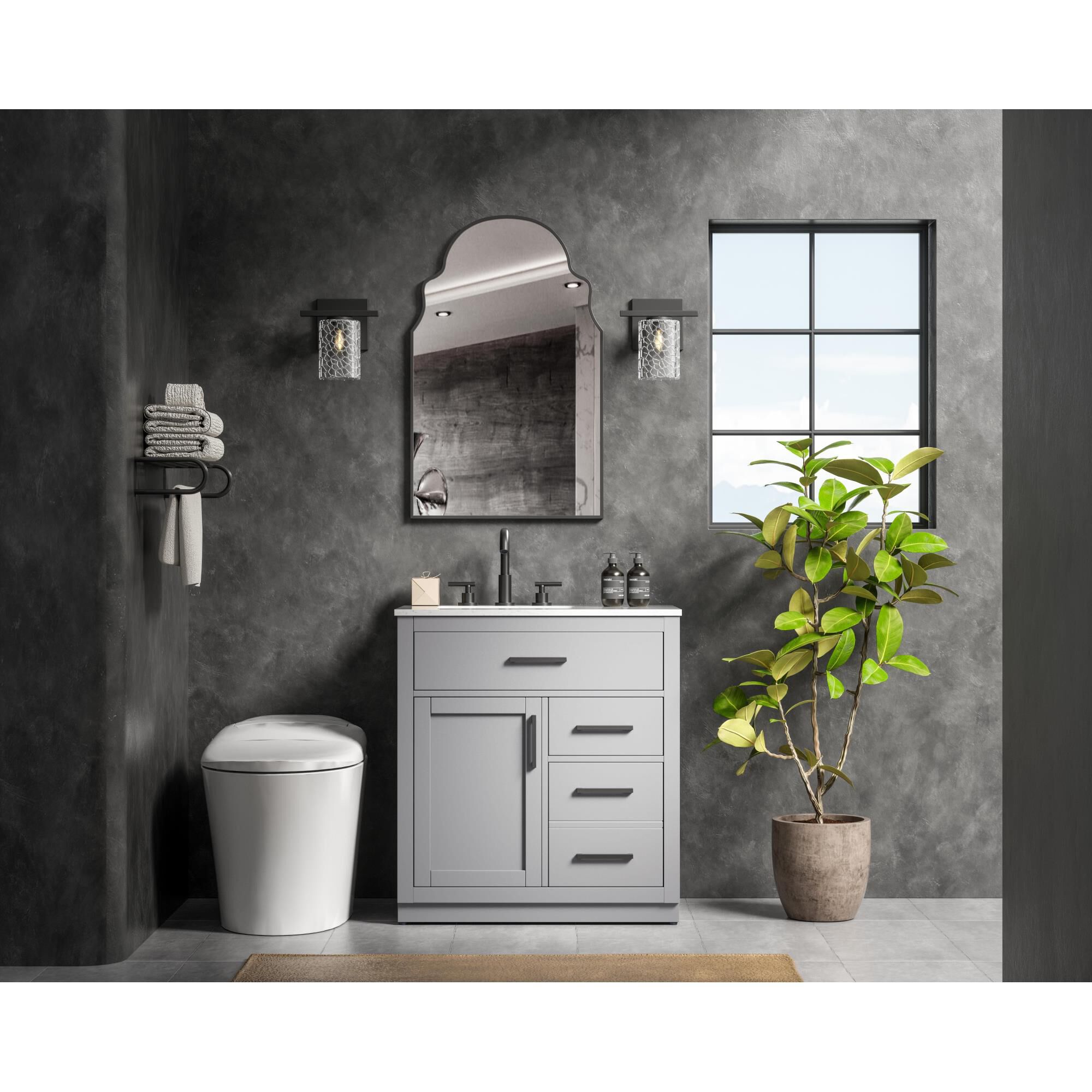 Alden 32 Inch Bath Vanity by Elegant Dcor