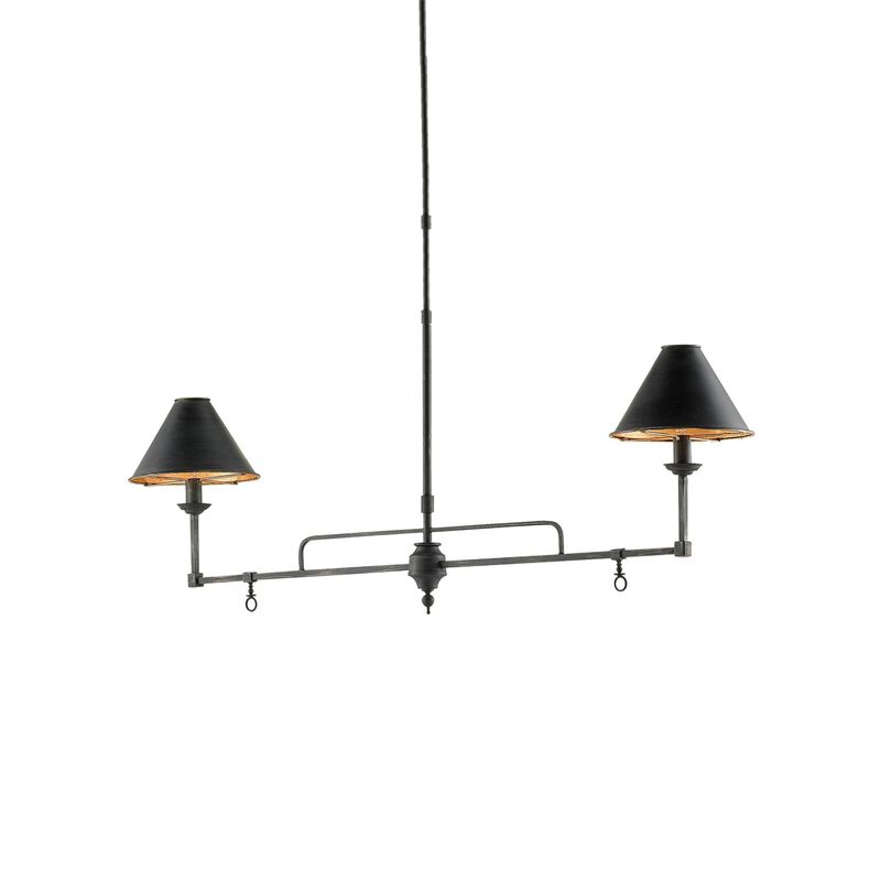 Prosperity Medium Linear Chandelier by Currey & Company