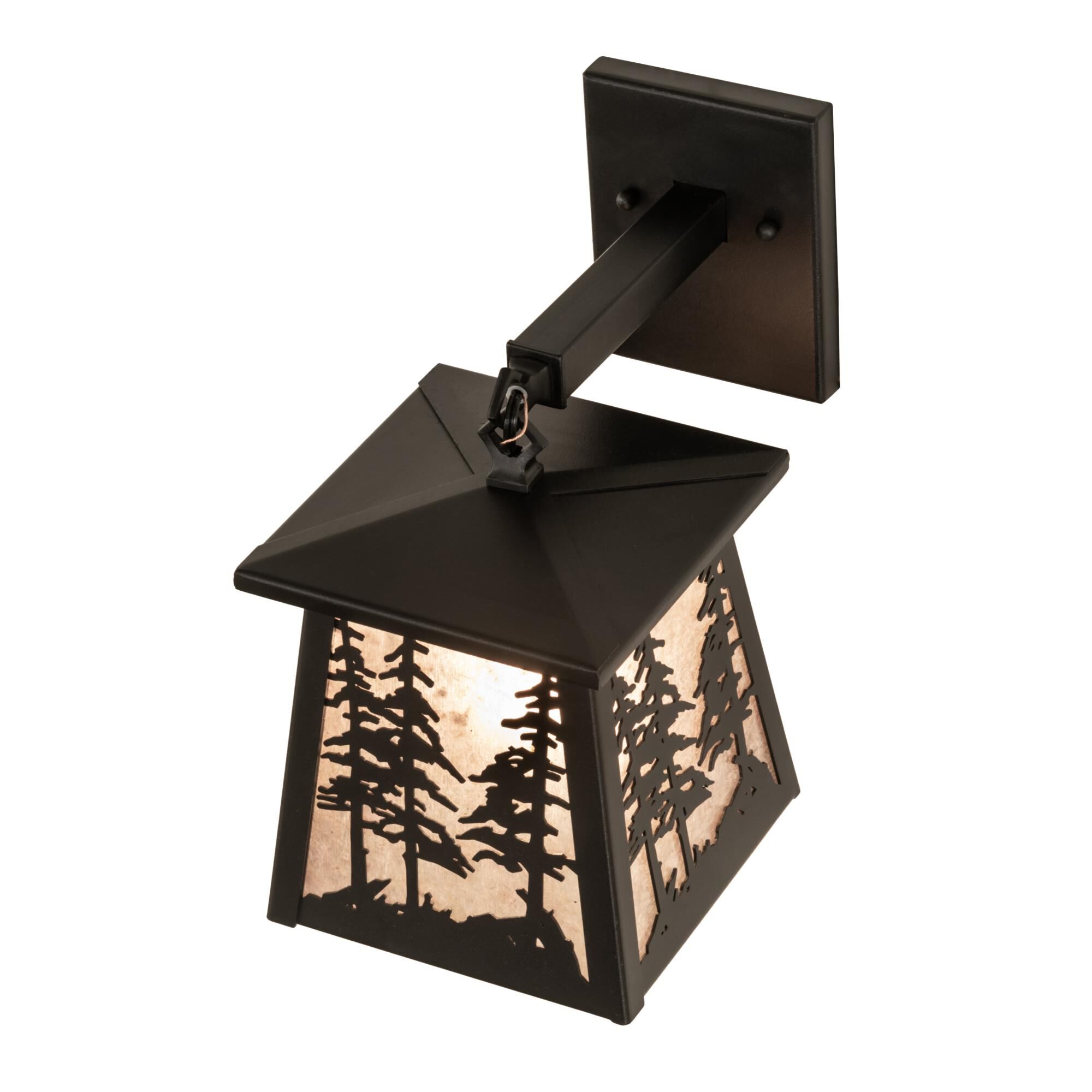 Meyda Lighting Tall Pines 12 Inch Tall Outdoor Wall Light