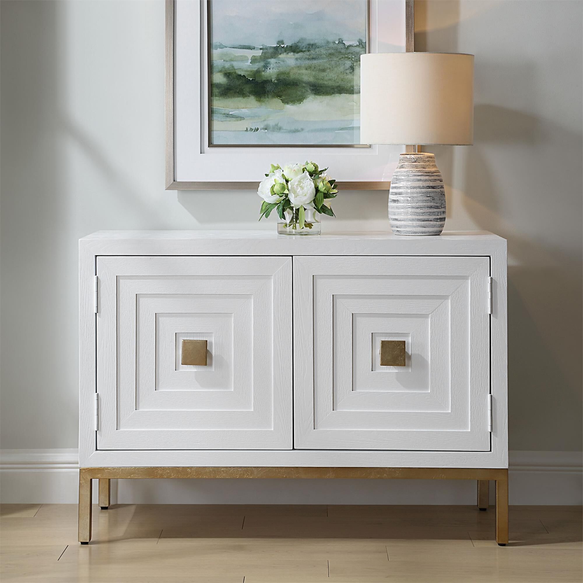Shown in White finish